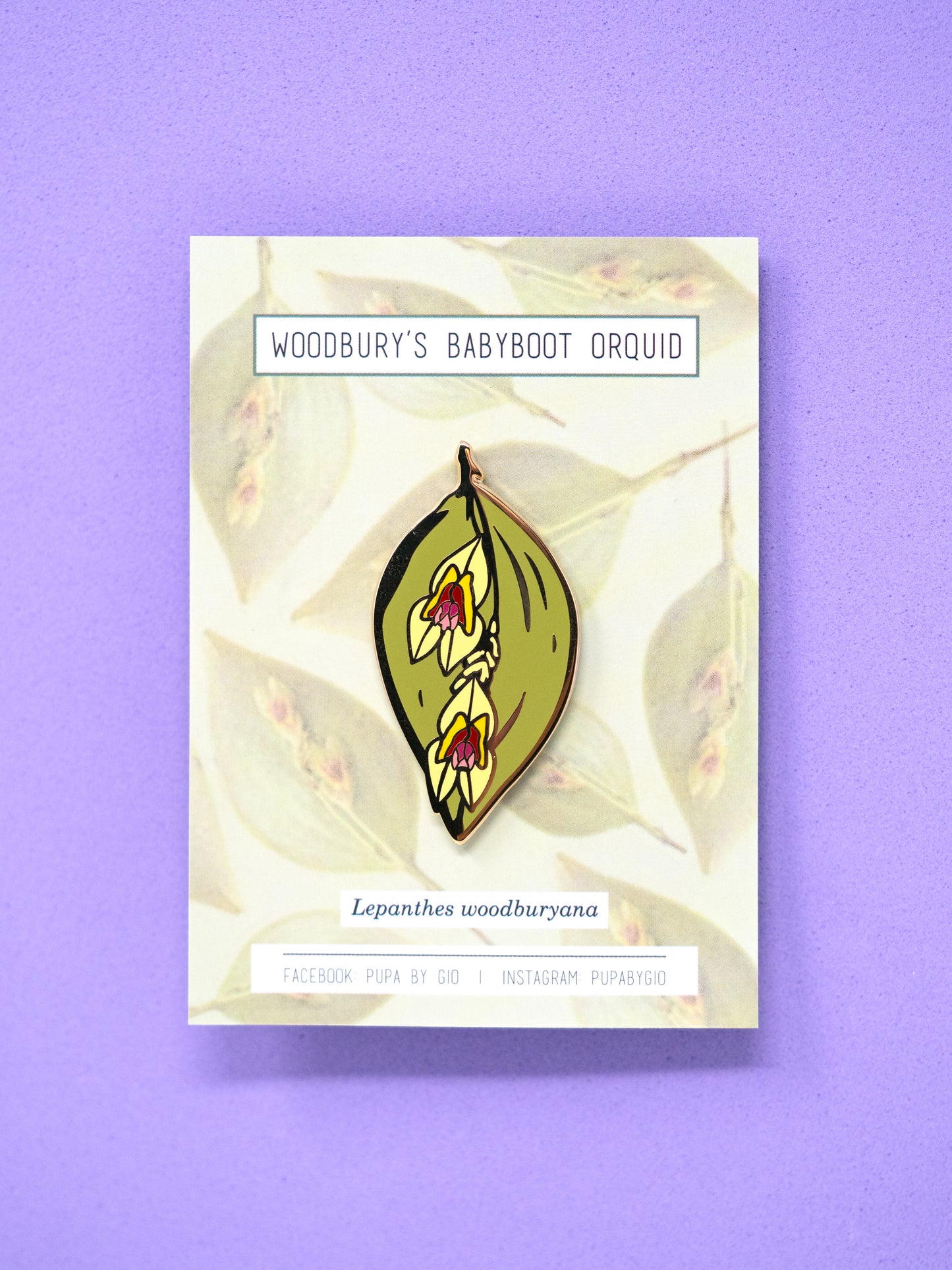 Lepanthes woodburyana Hard Enamel Pin