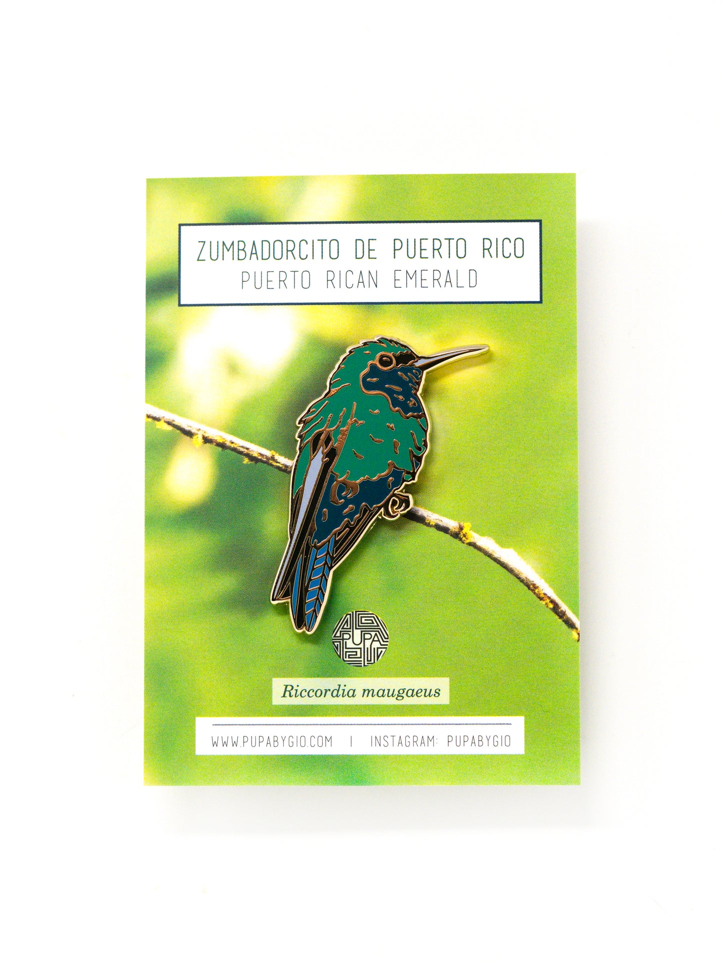 Zumbadorcito de Puerto Rico Hard Enamel Pin
