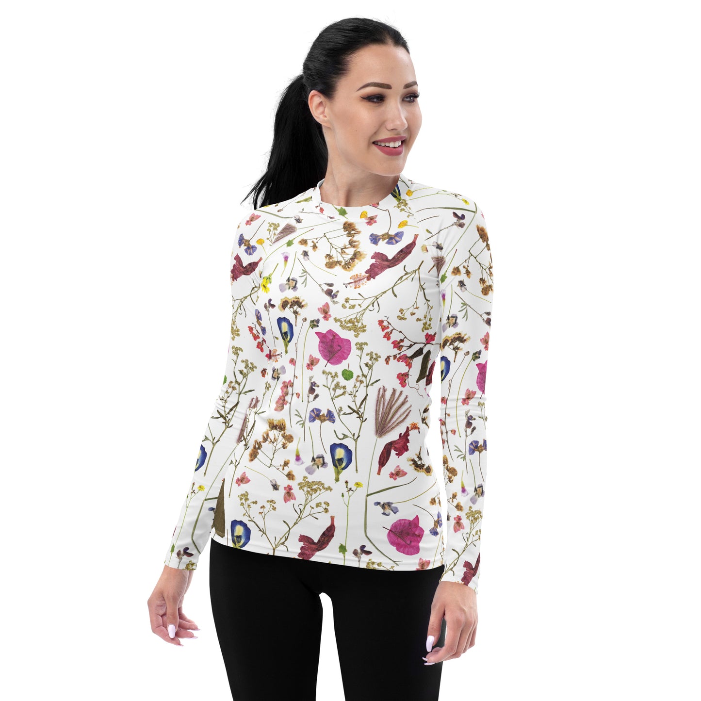 Guánica Flowers Women's Rash Guard