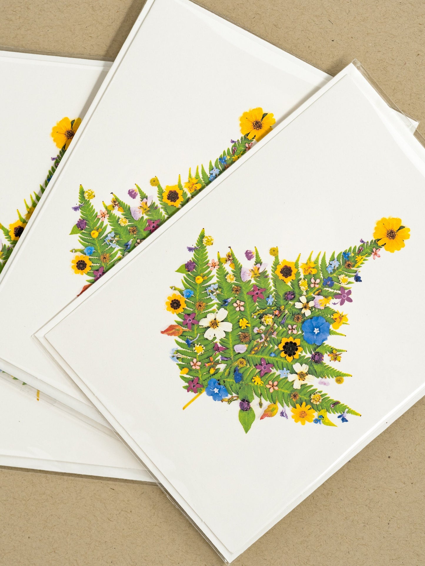 Floral Christmas Tree Greeting Cards / Art Print