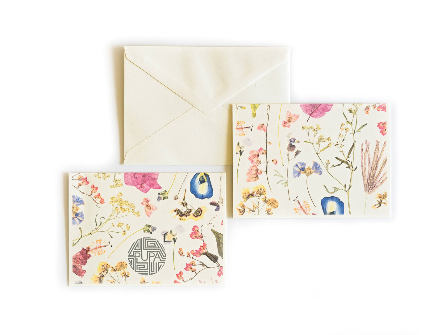 Pressed Flowers of Puerto Rico Blank Greeting Card With Envelope
