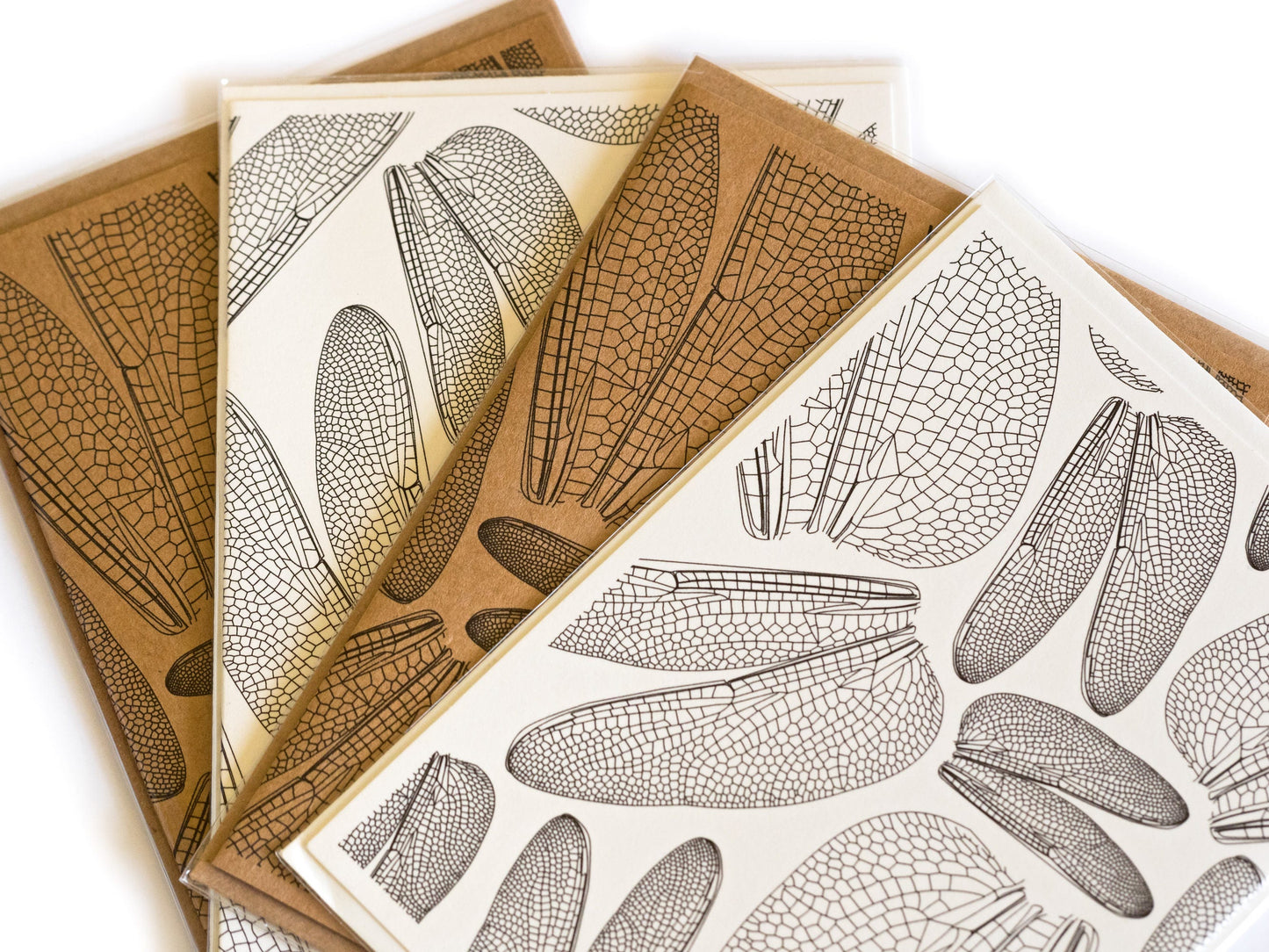 Dragonfly Wings Blank Greeting Cards With Envelope