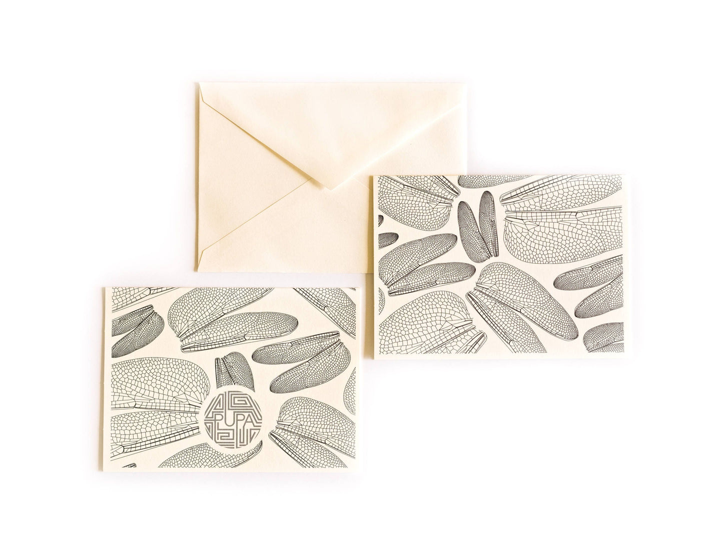 Dragonfly Wings Blank Greeting Cards With Envelope