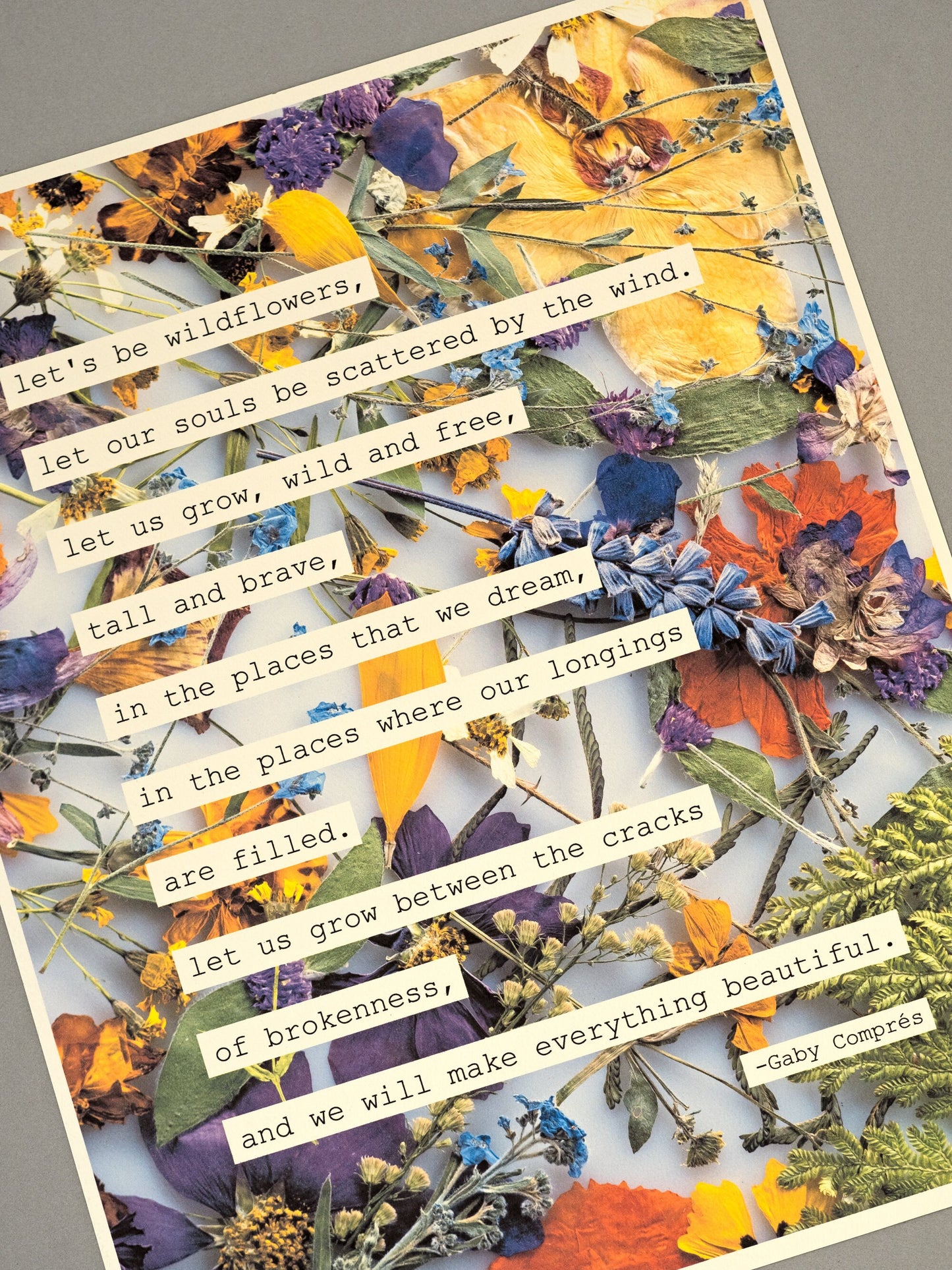 Gaby Compres Poem Art Print