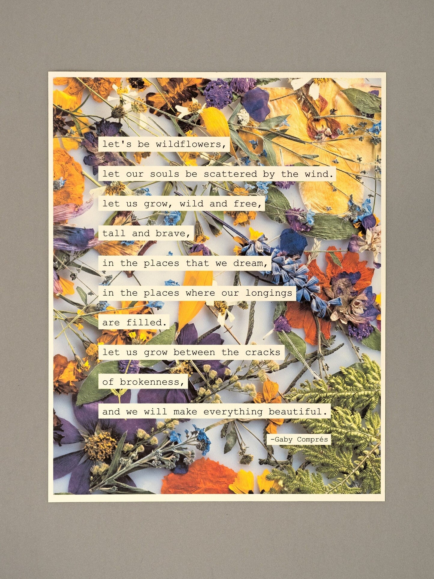 Gaby Compres Poem Art Print