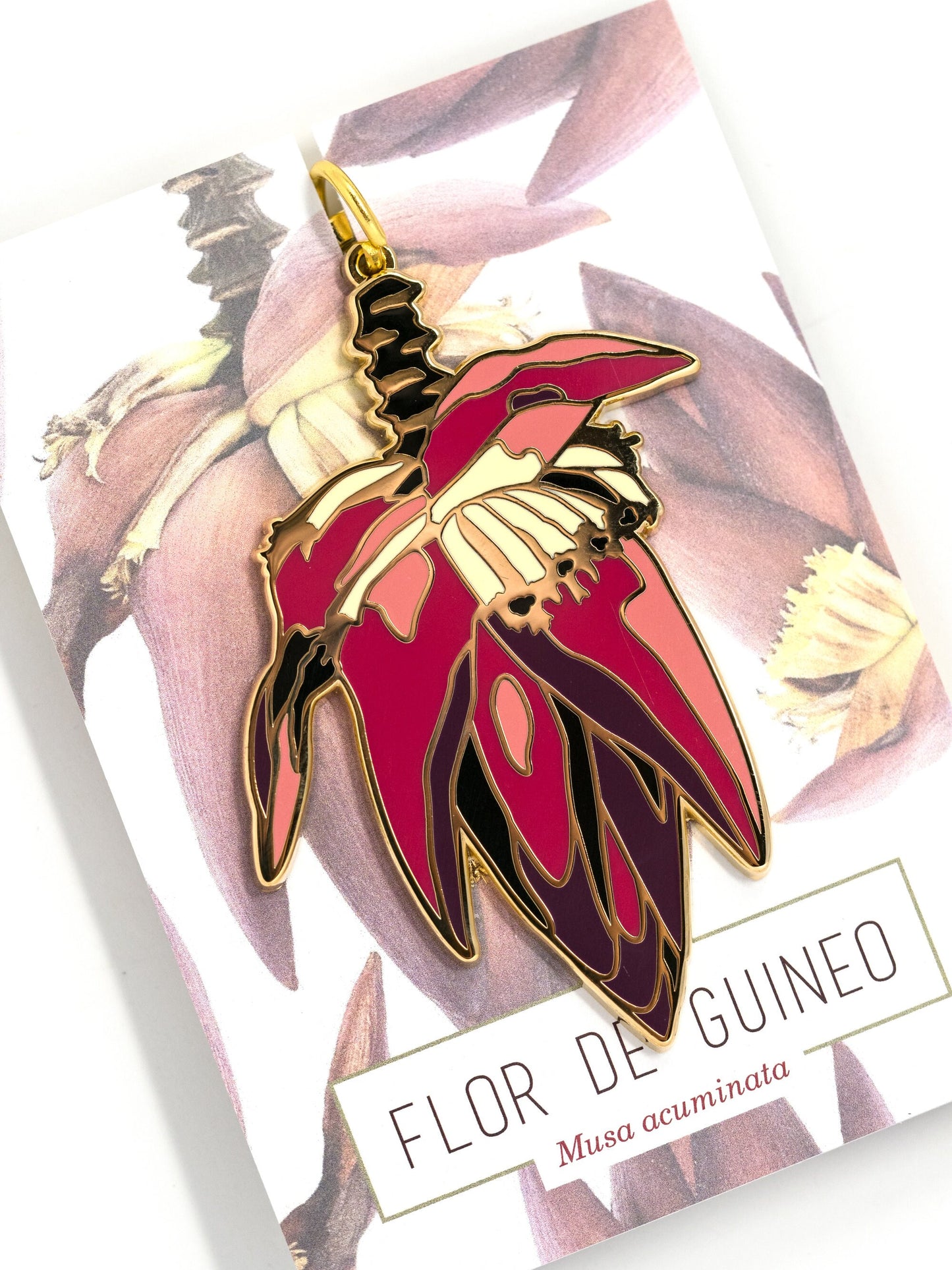Flor de Guineo Keychain