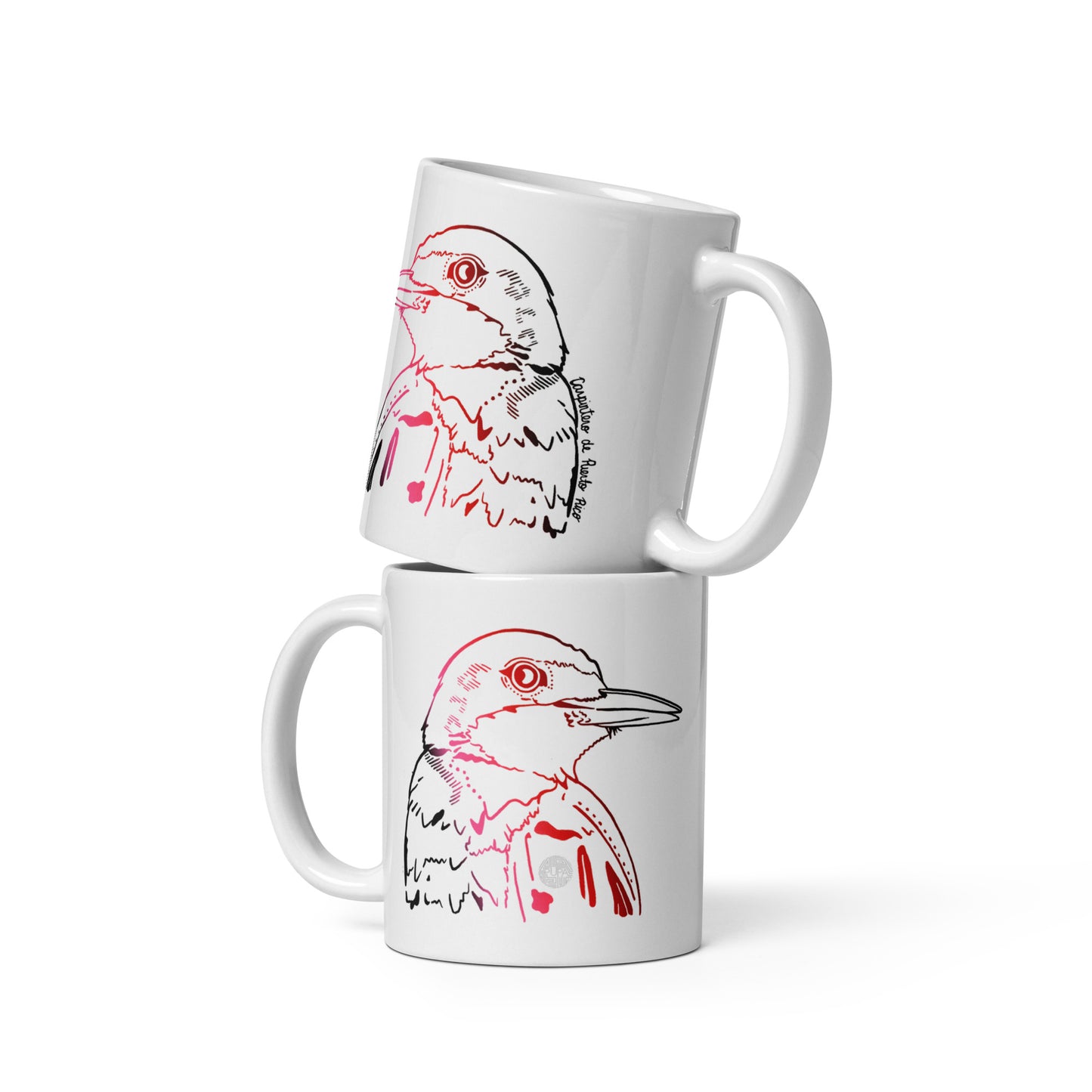 Carpintero de Puerto Rico White Glossy Mug