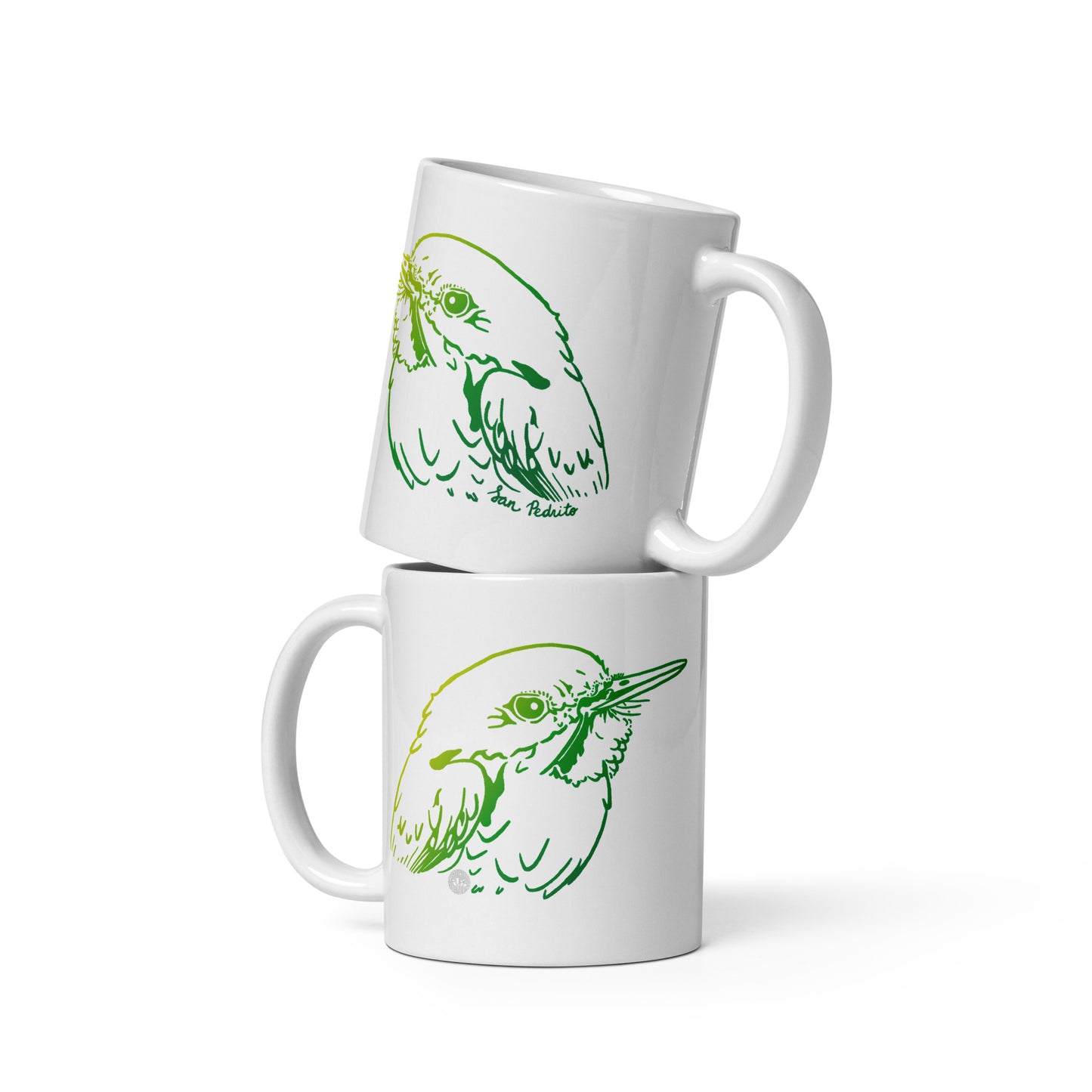 San Pedrito White Glossy Mug-Portrait