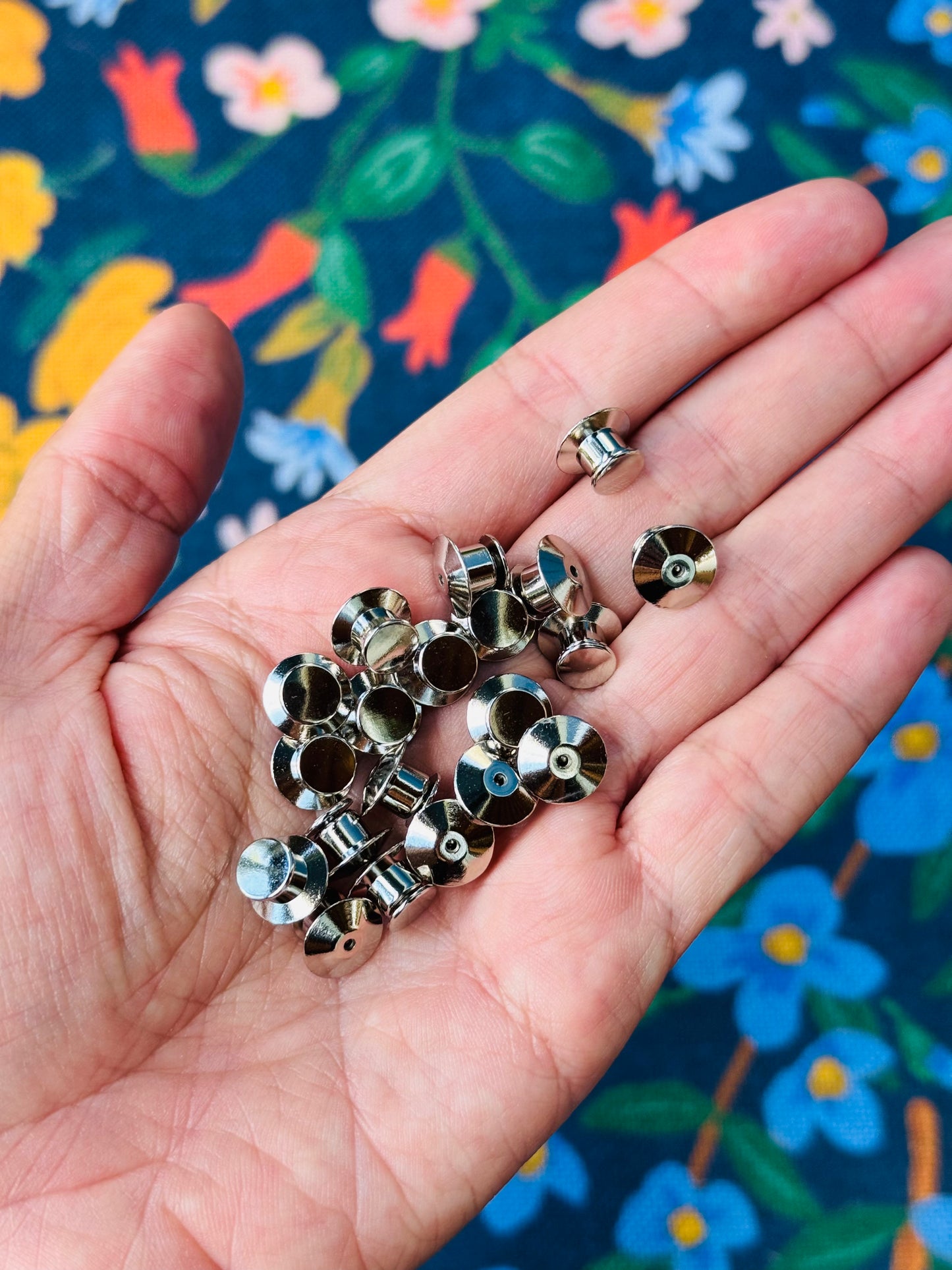 Pair of Locking Pin Backs