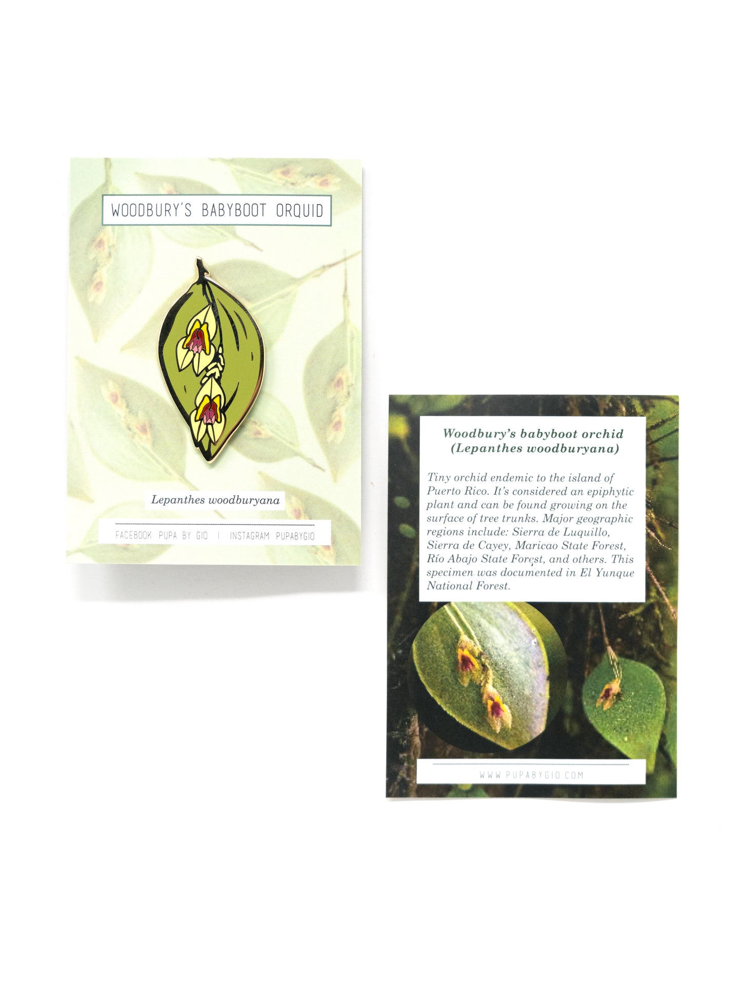 Lepanthes woodburyana Hard Enamel Pin