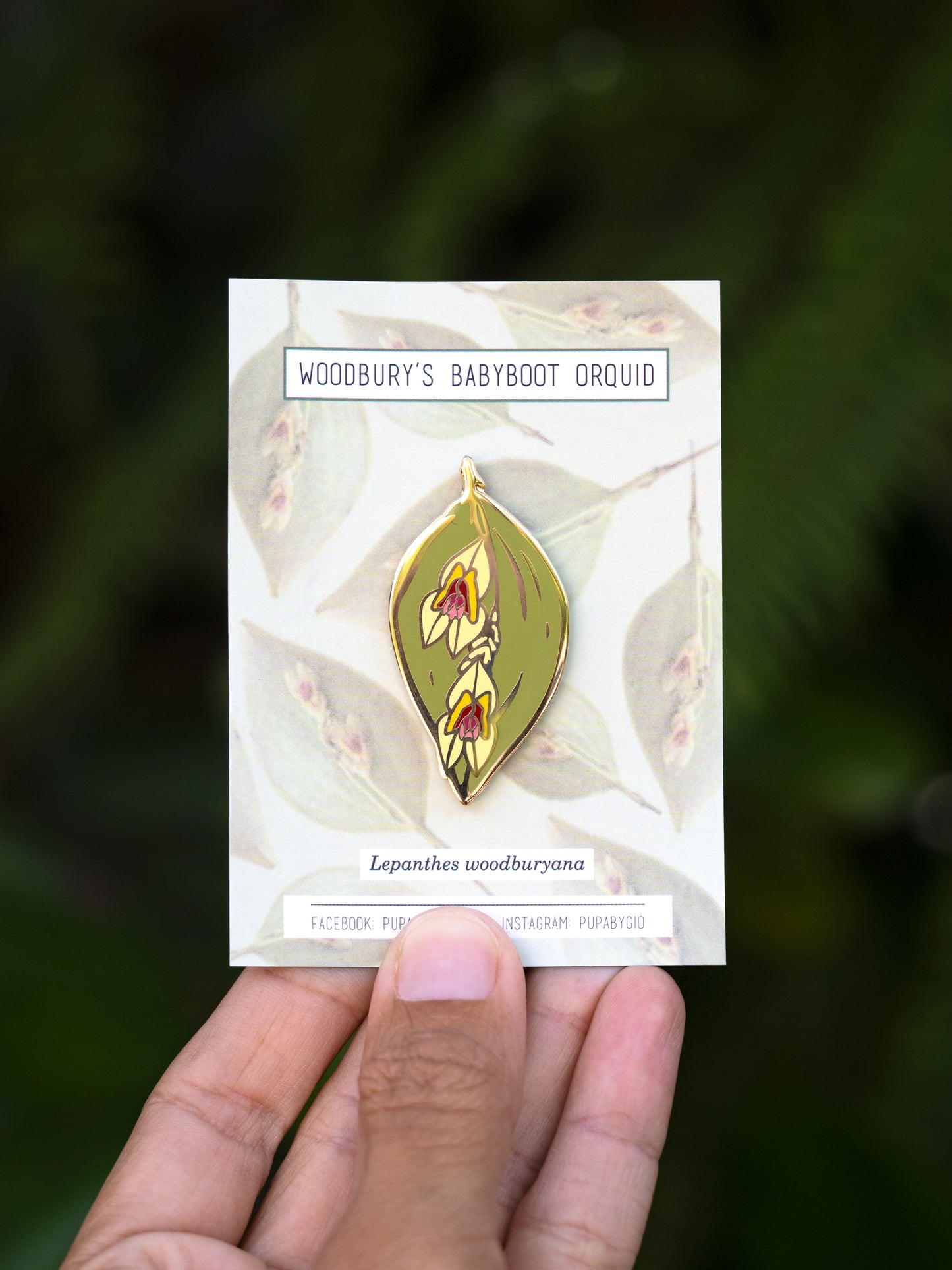 Lepanthes woodburyana Hard Enamel Pin