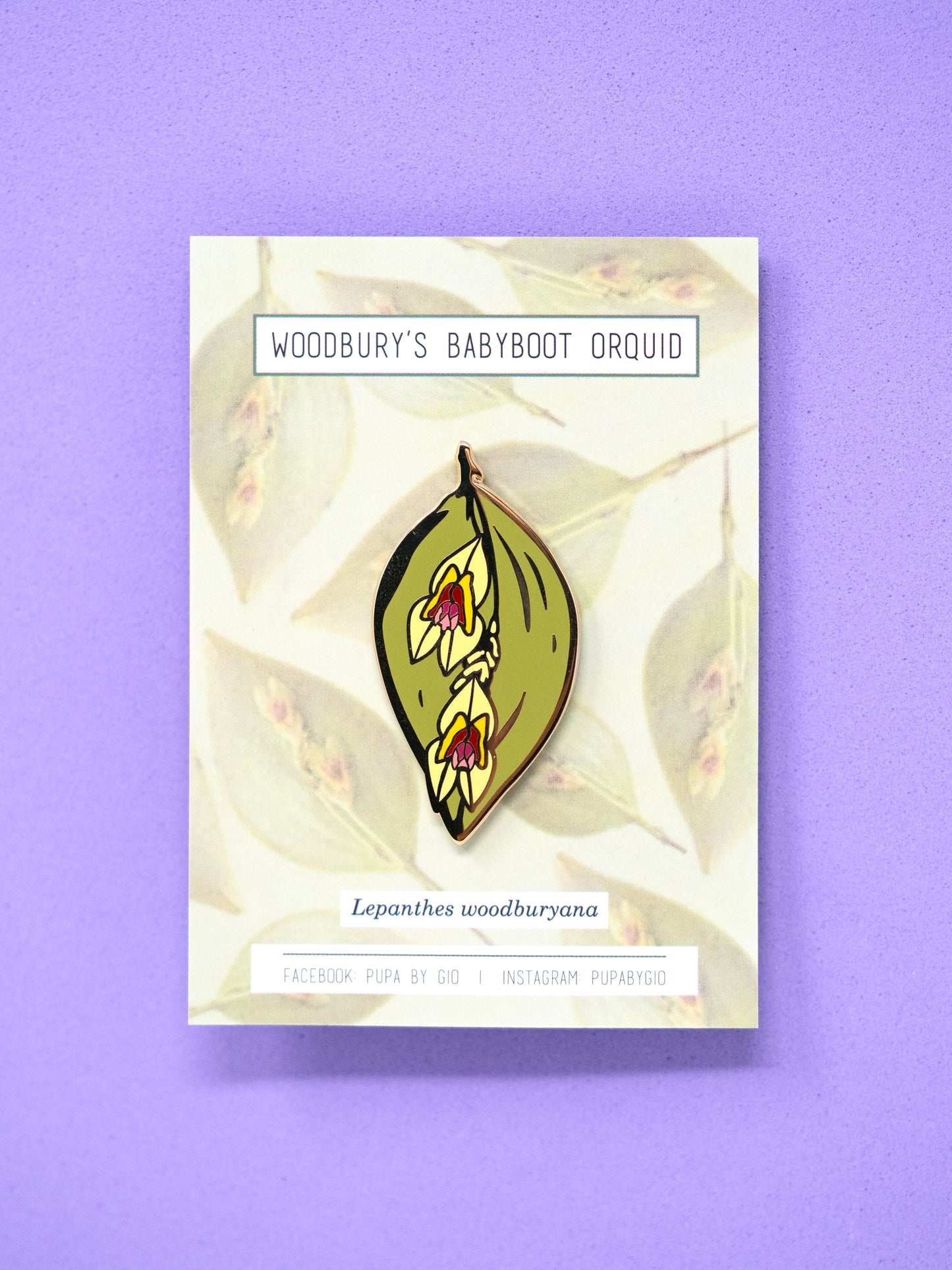 Lepanthes woodburyana Hard Enamel Pin