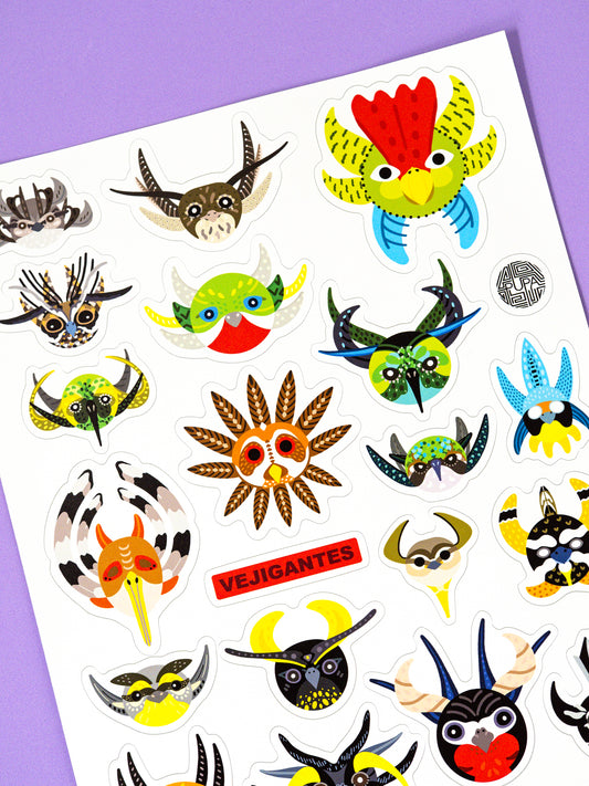 Vejigantes - Aves Endémicas Stickers