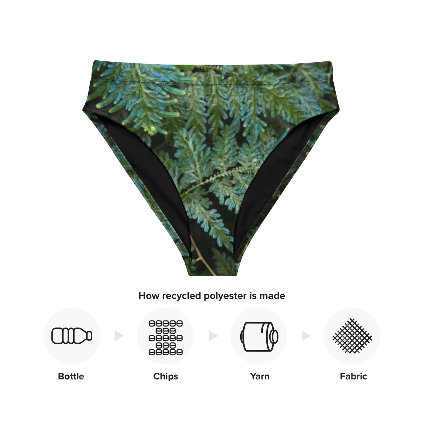 Spikemoss Recycled high-waisted bikini bottom