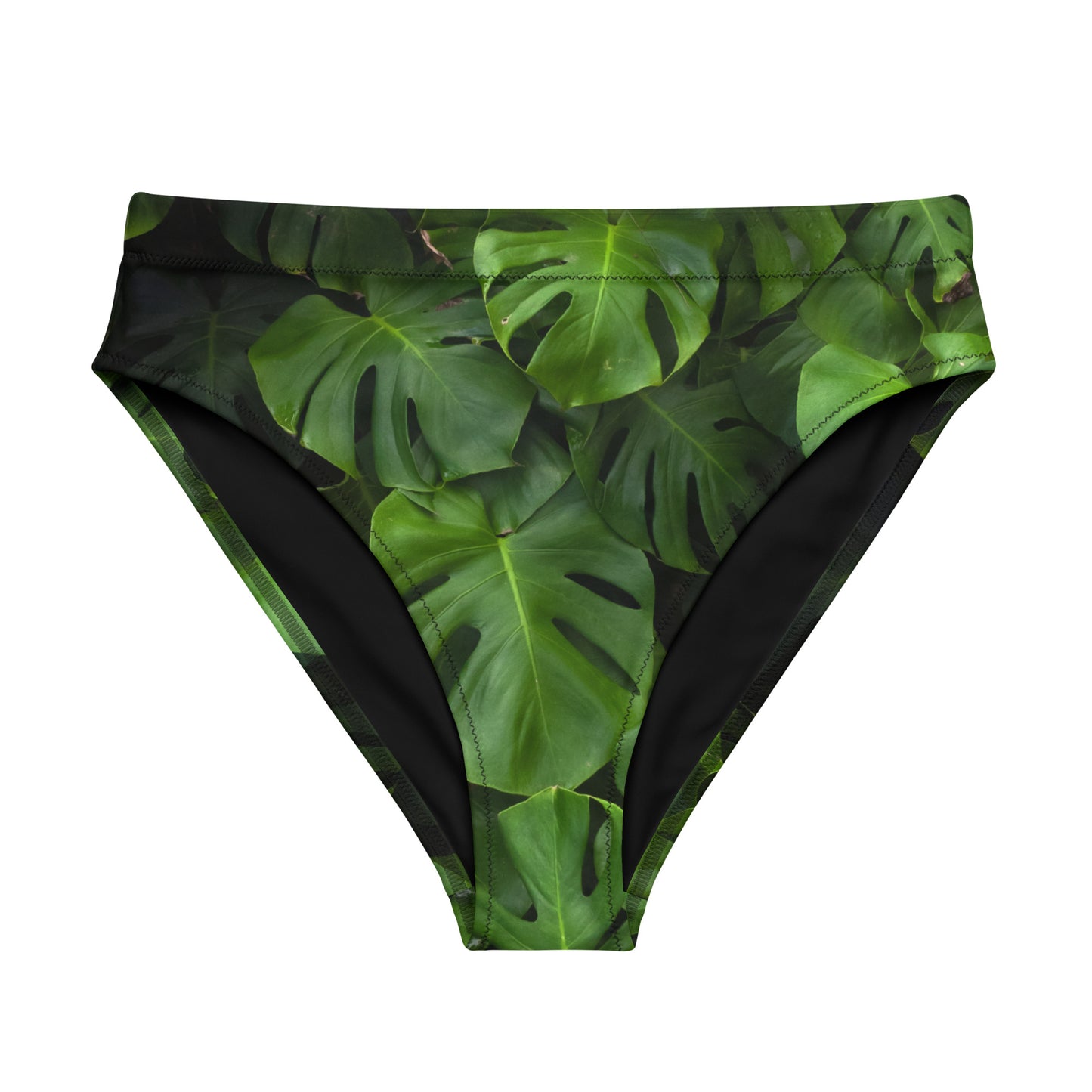 Monstera Recycled high-waisted bikini bottom