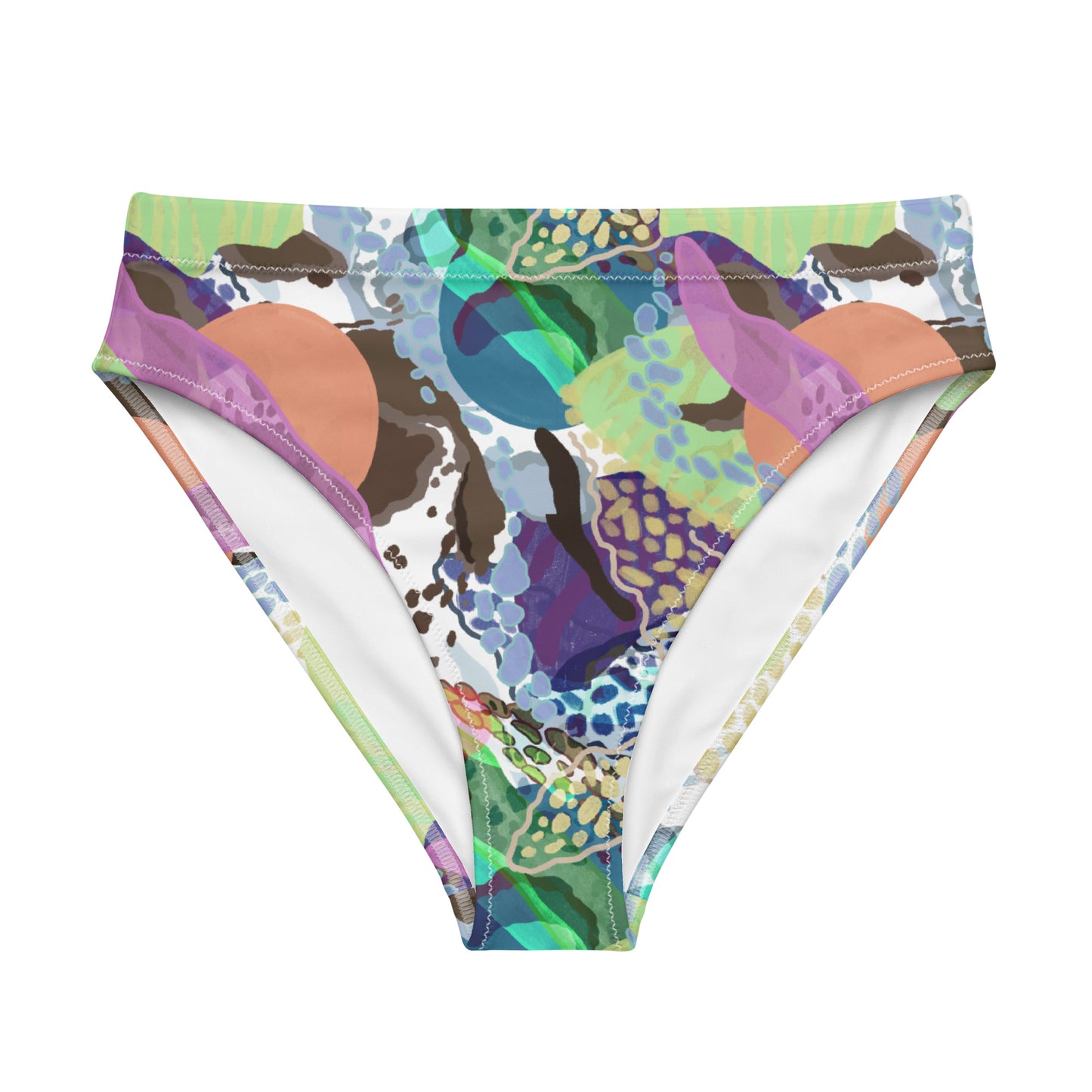 Caribe Recycled high-waisted bikini bottom