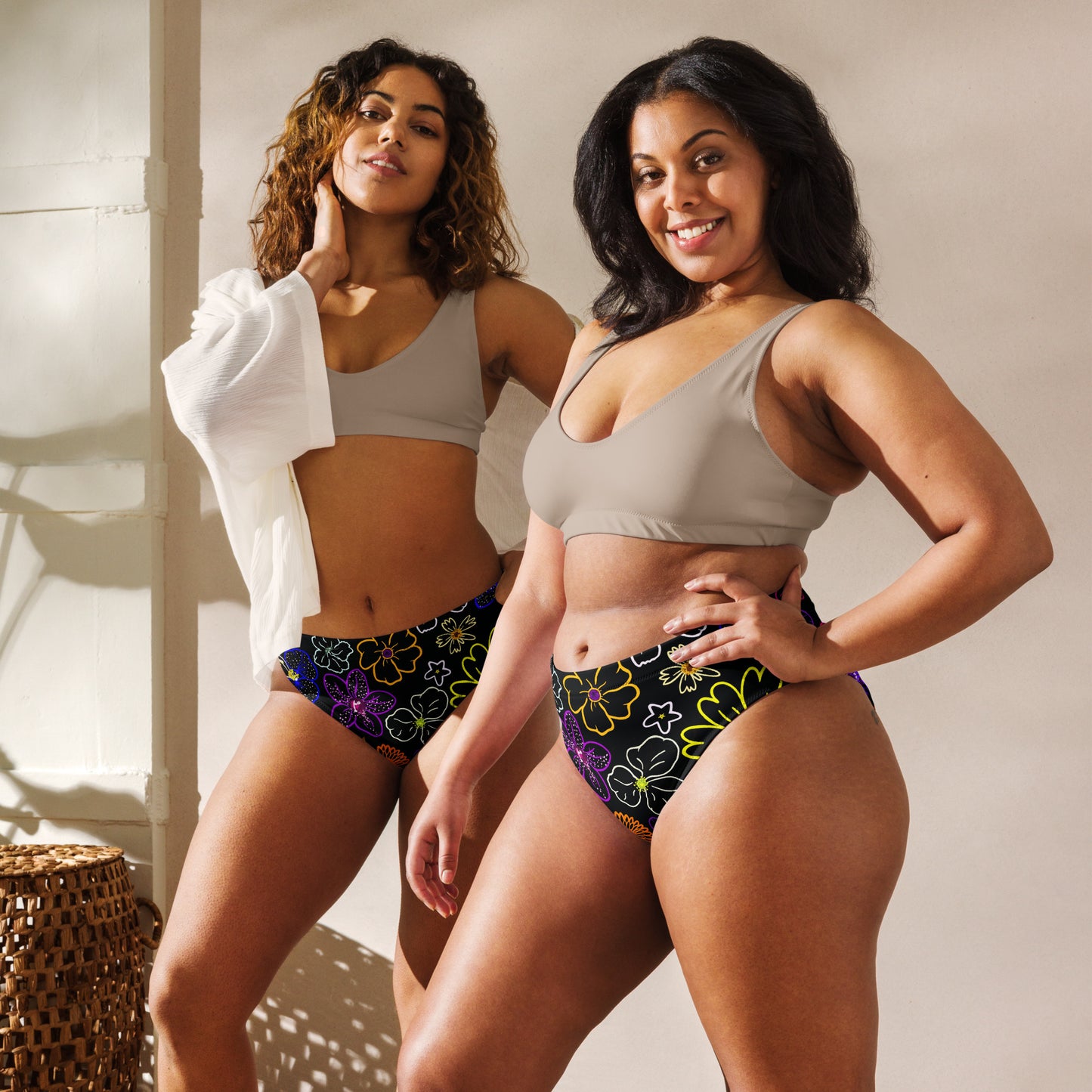 Silvestre Recycled high-waisted bikini bottom