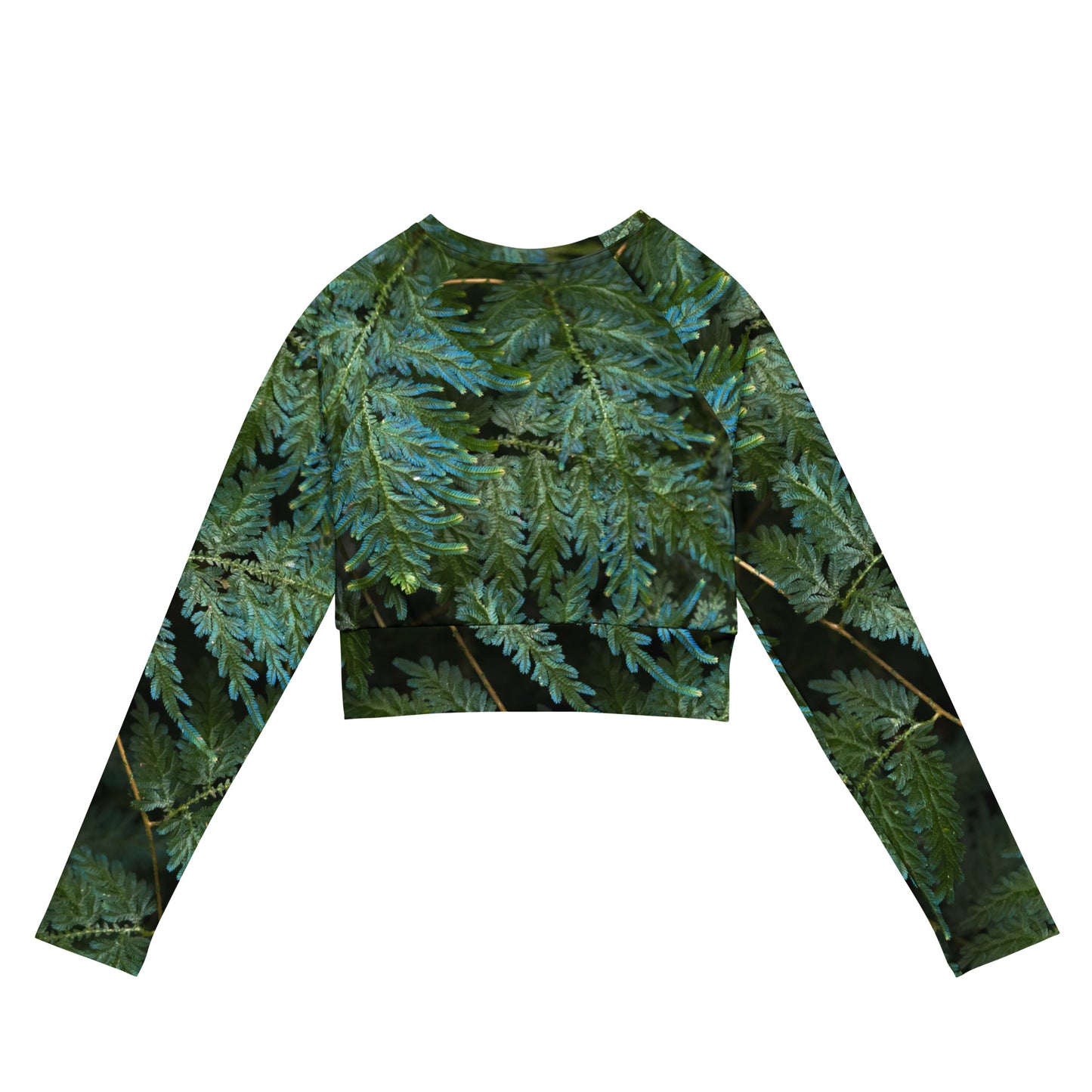 Spikemoss Recycled long-sleeve crop top