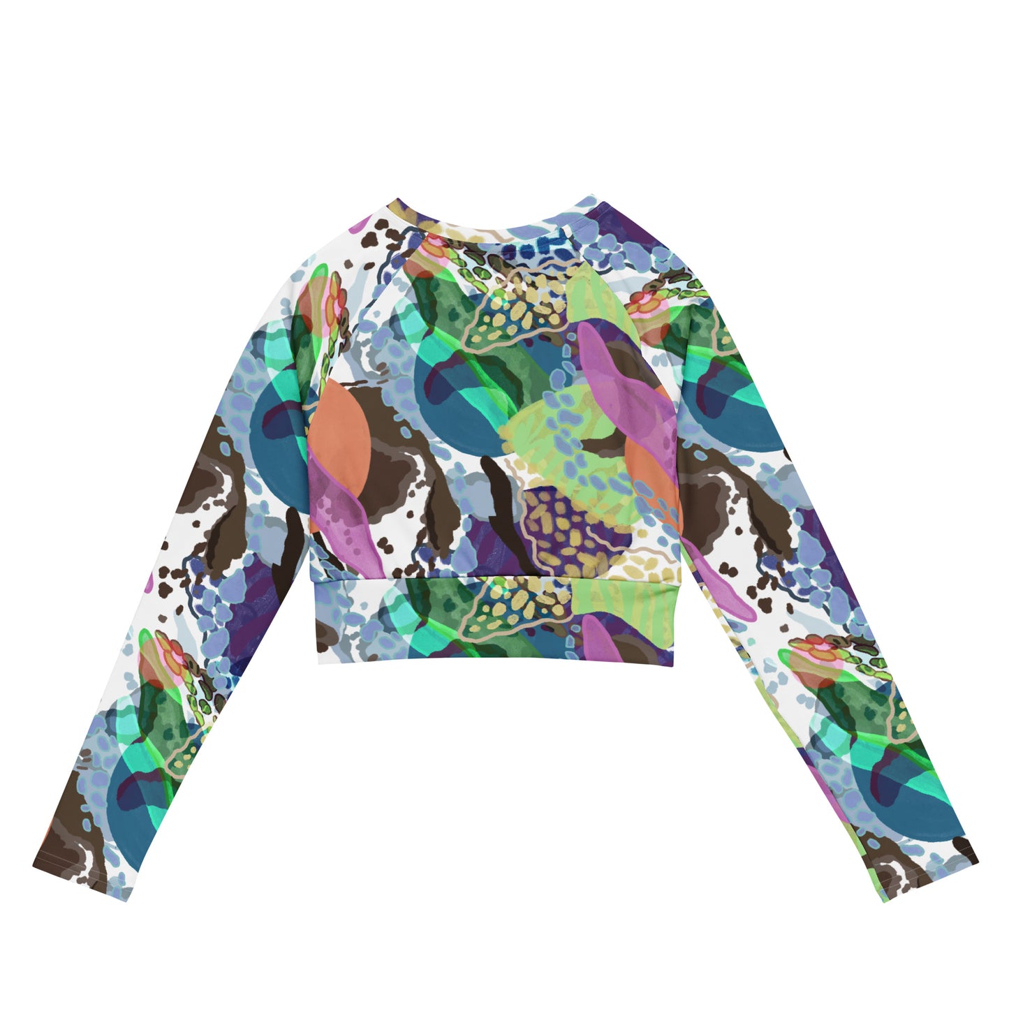 Caribe Recycled long-sleeve crop top