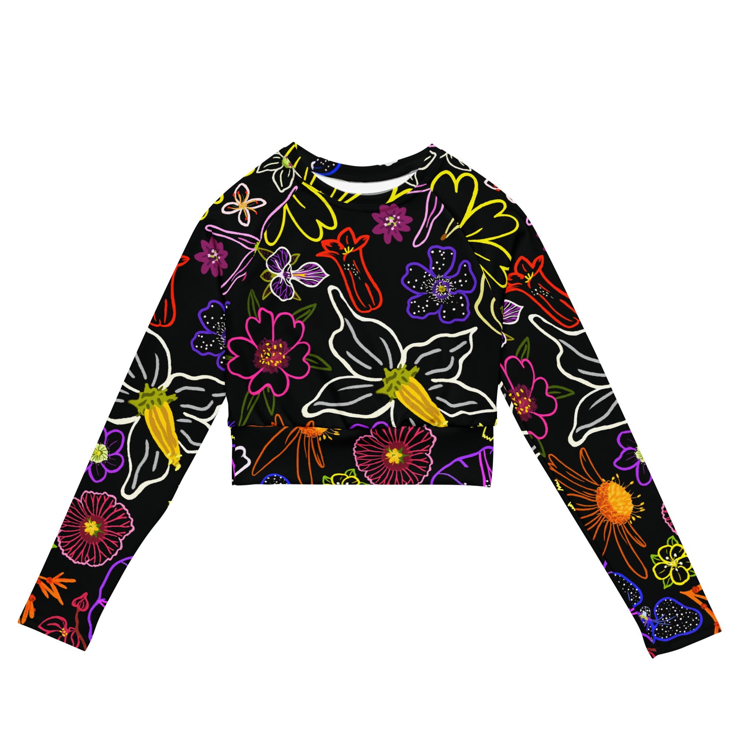 Silvestre Recycled long-sleeve crop top