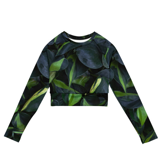 Pothos Recycled long-sleeve crop top