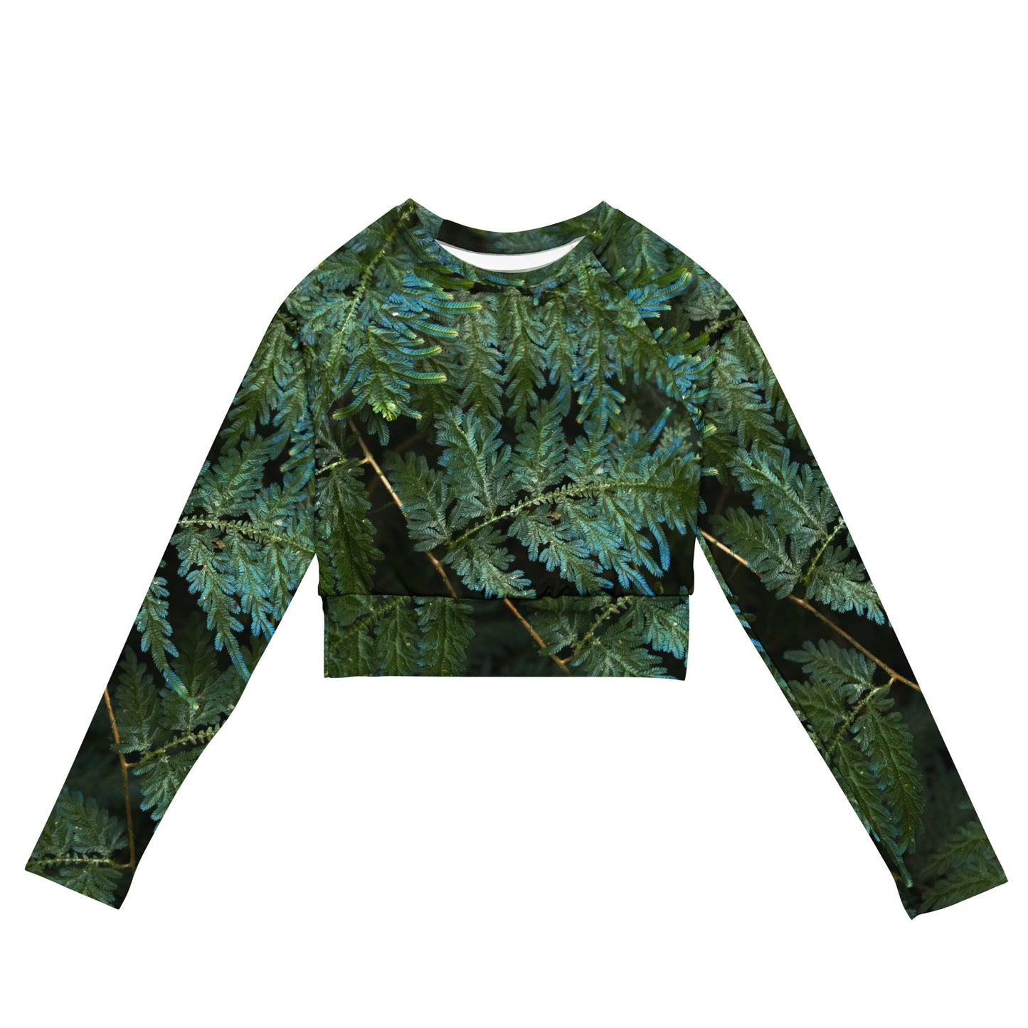 Spikemoss Recycled long-sleeve crop top