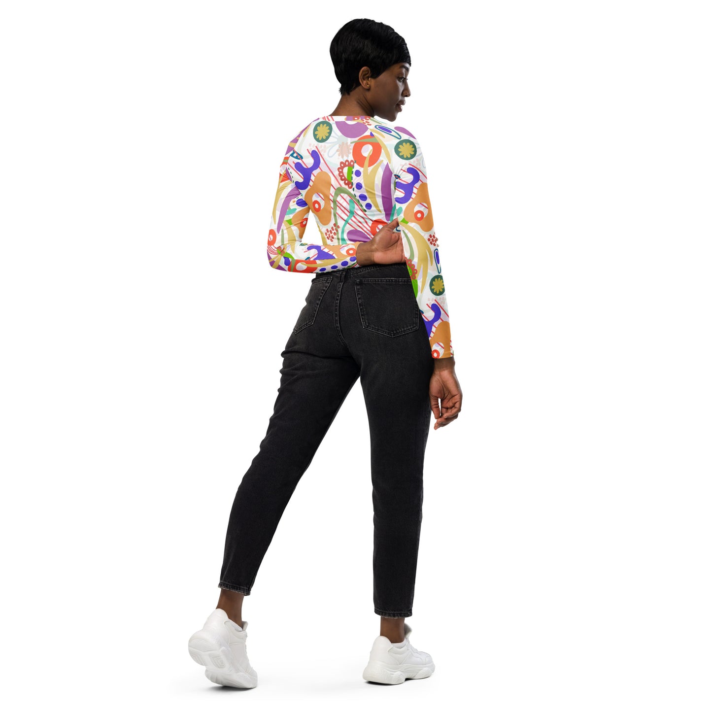 Alegria Recycled long-sleeve crop top