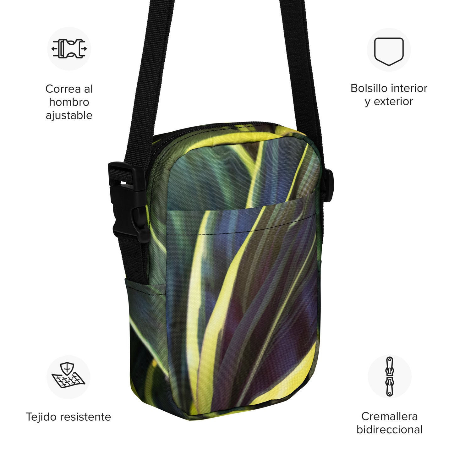 Hawaiian Ti Plant Utility Crossbody Bag