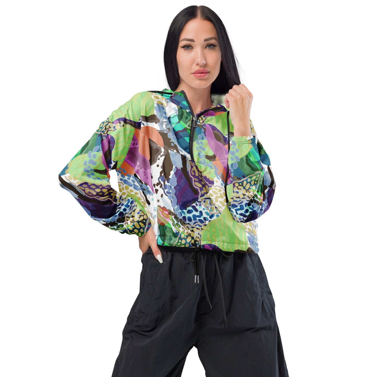 Caribe Women’s cropped windbreaker