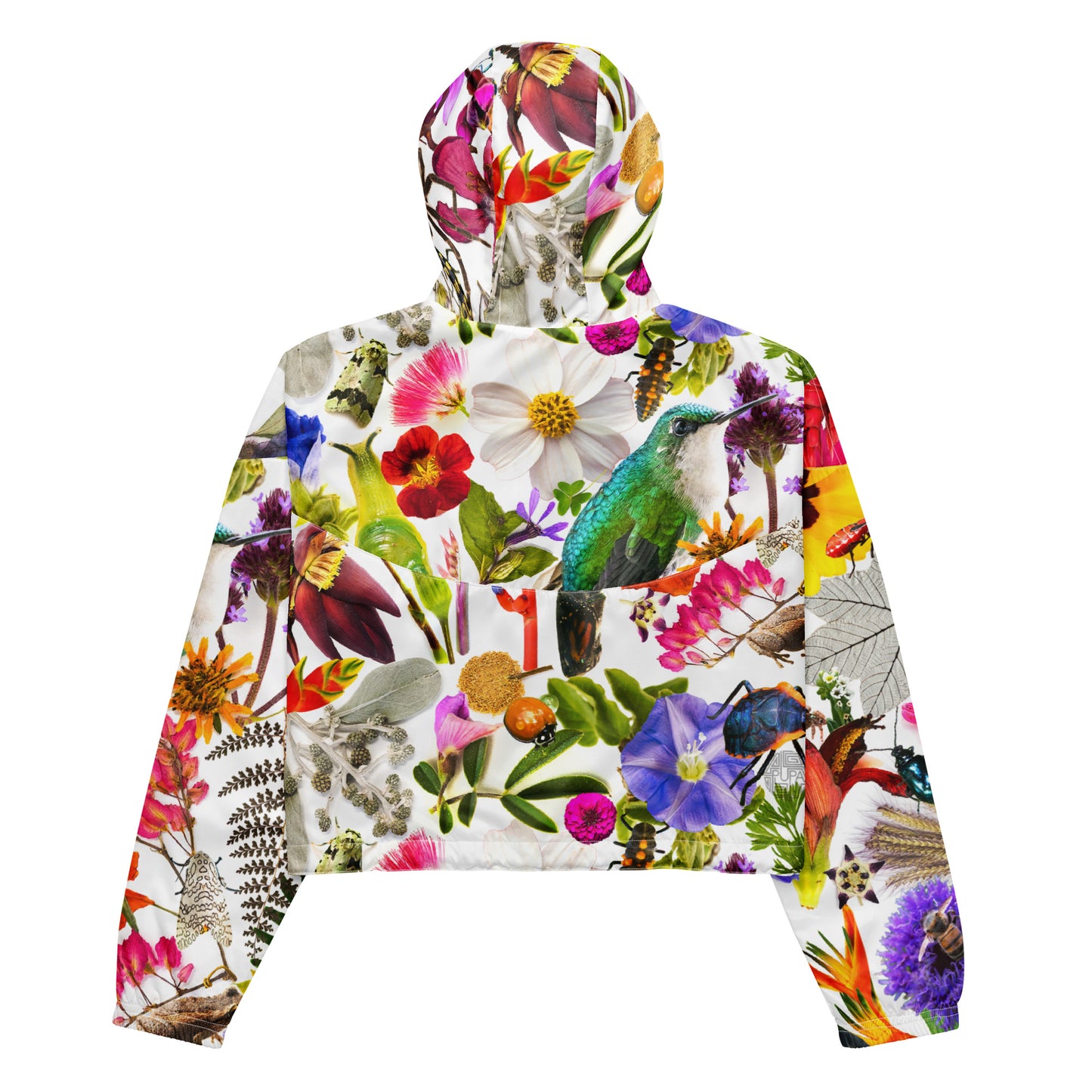 Flora & Fauna of PR Women’s Cropped Windbreaker