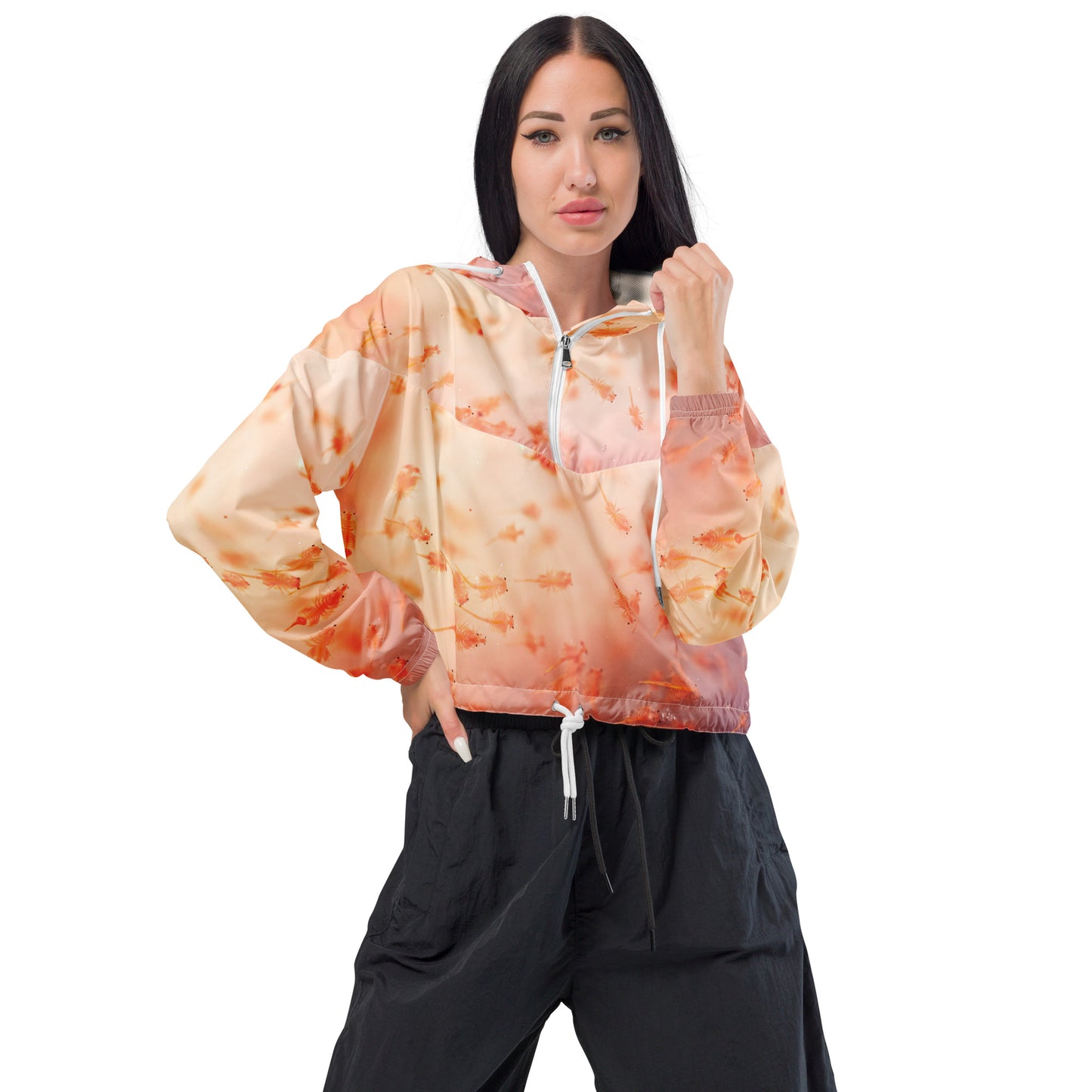 Brine Shrimp Women’s cropped windbreaker