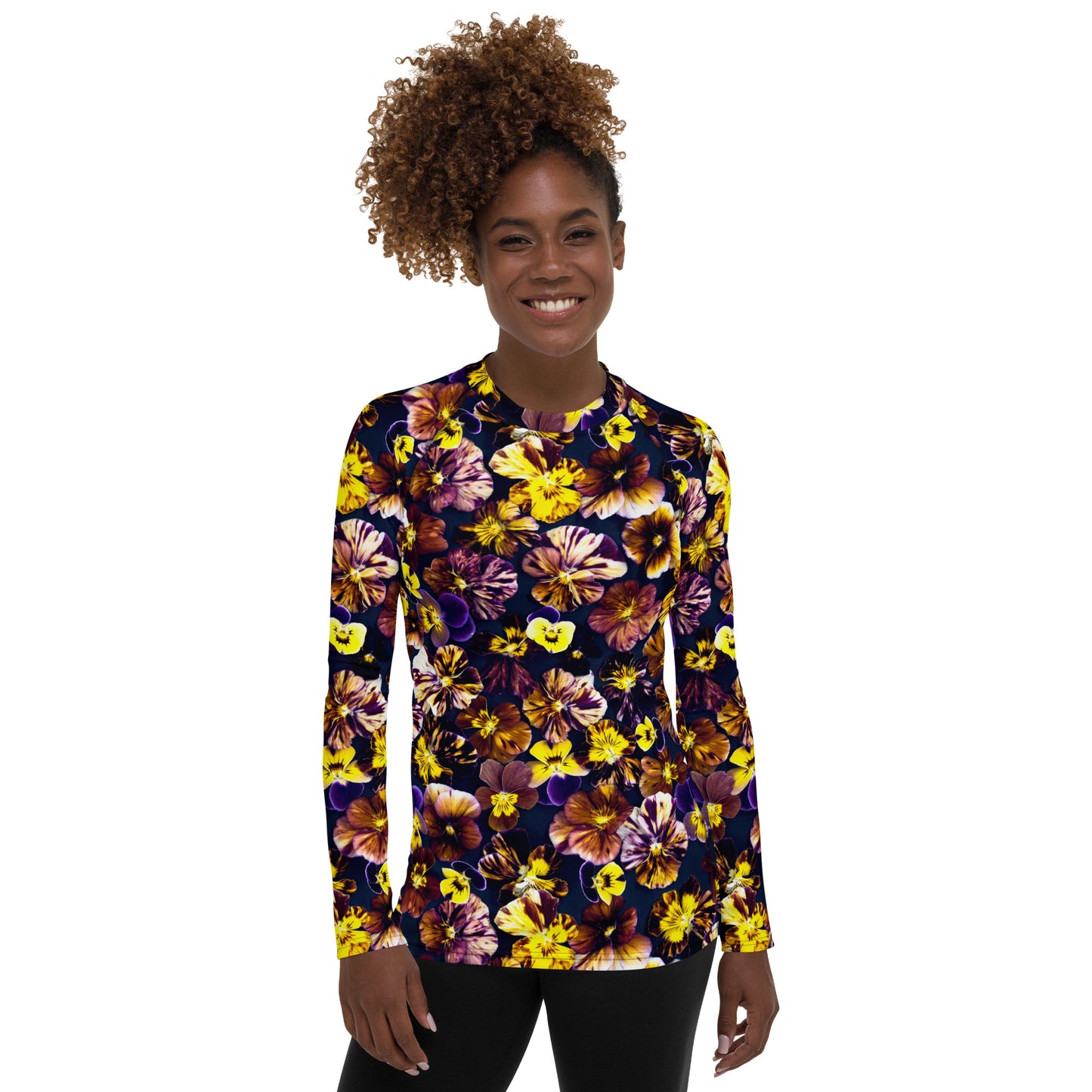 Pansies Women's Rash Guard