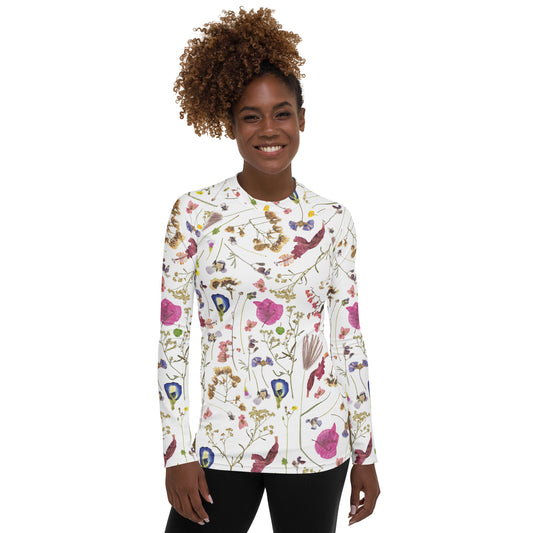 Guánica Flowers Women's Rash Guard