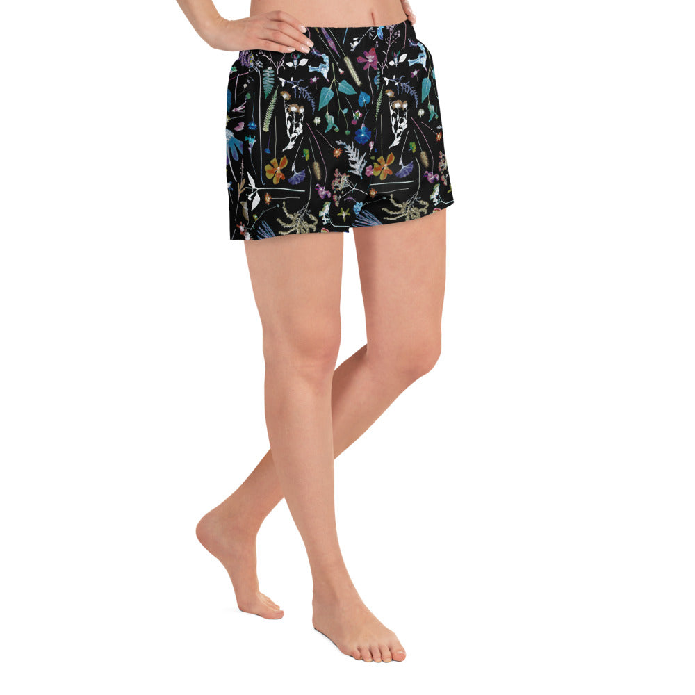 Blooming Cosmos Women’s Recycled Athletic Shorts