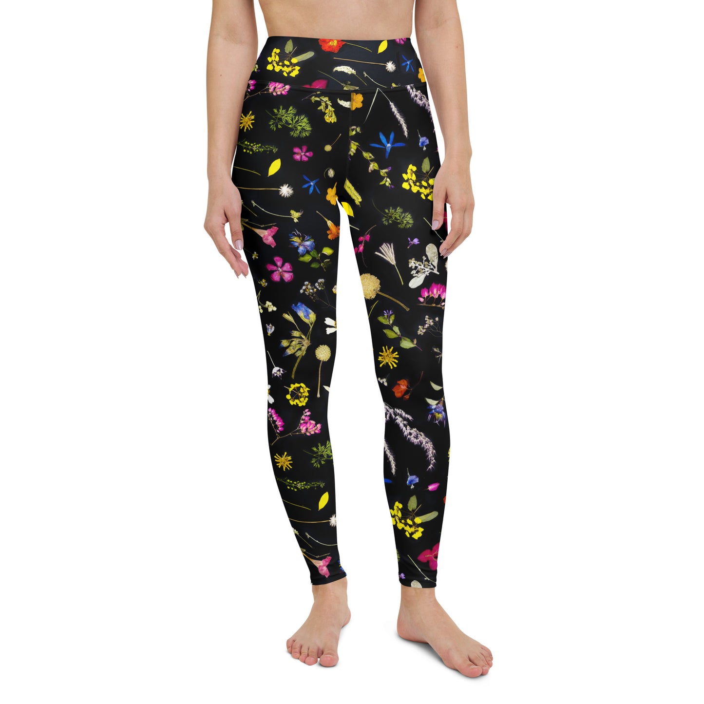 Flores Pal Corazon Yoga Leggings