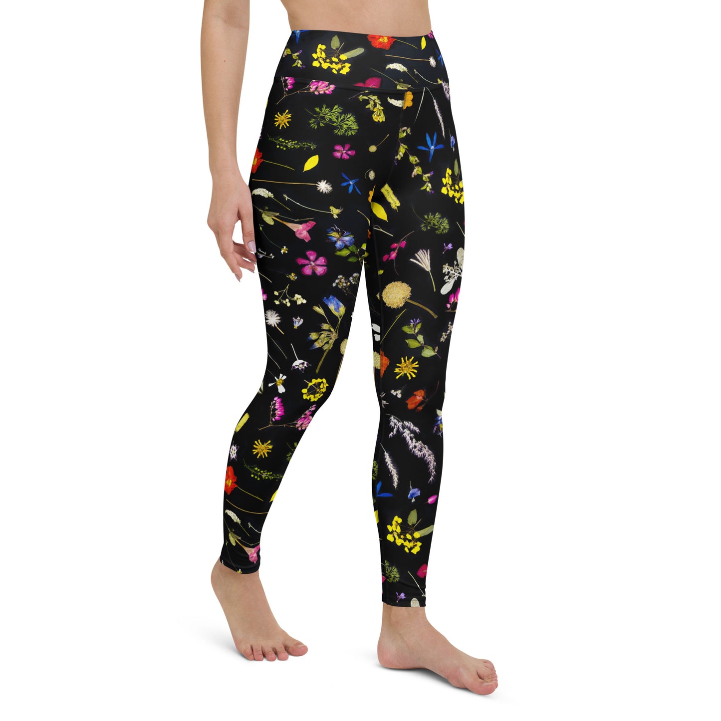 Flores Pal Corazon Yoga Leggings