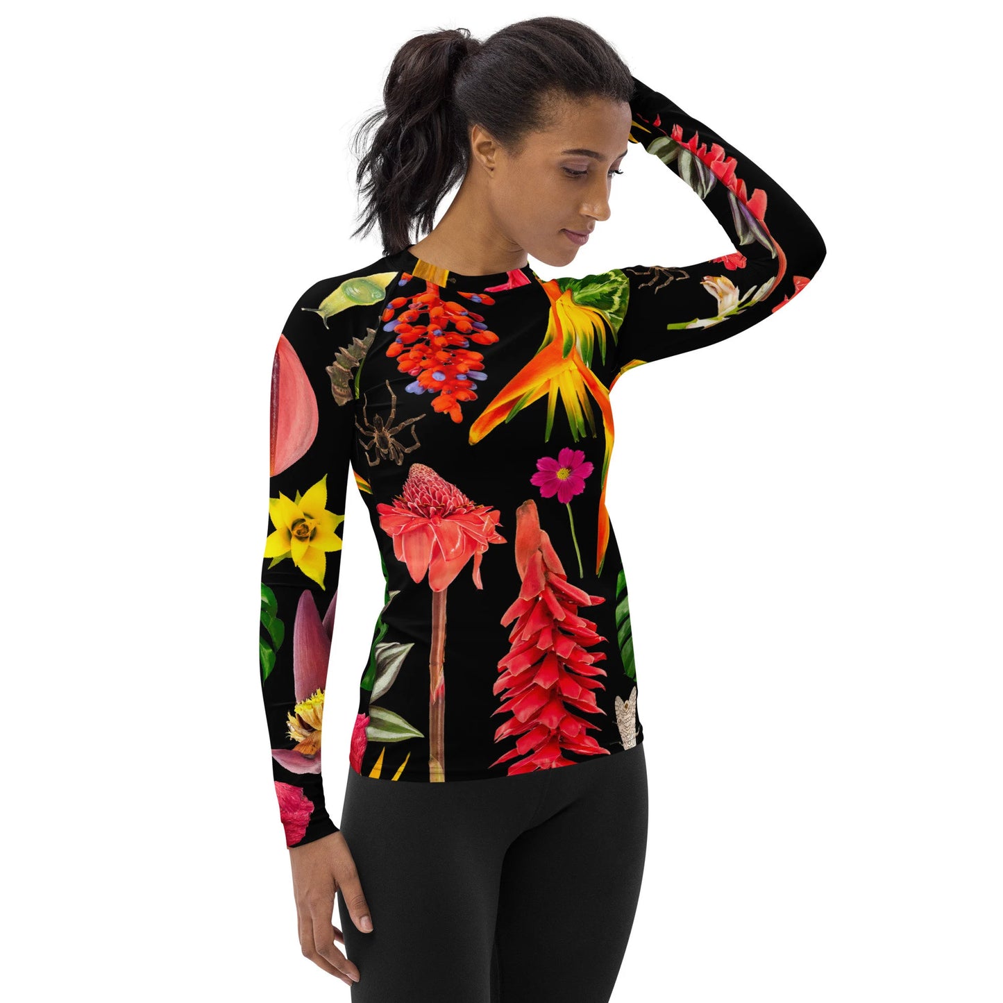 Trópico Women's Rash Guard-Black