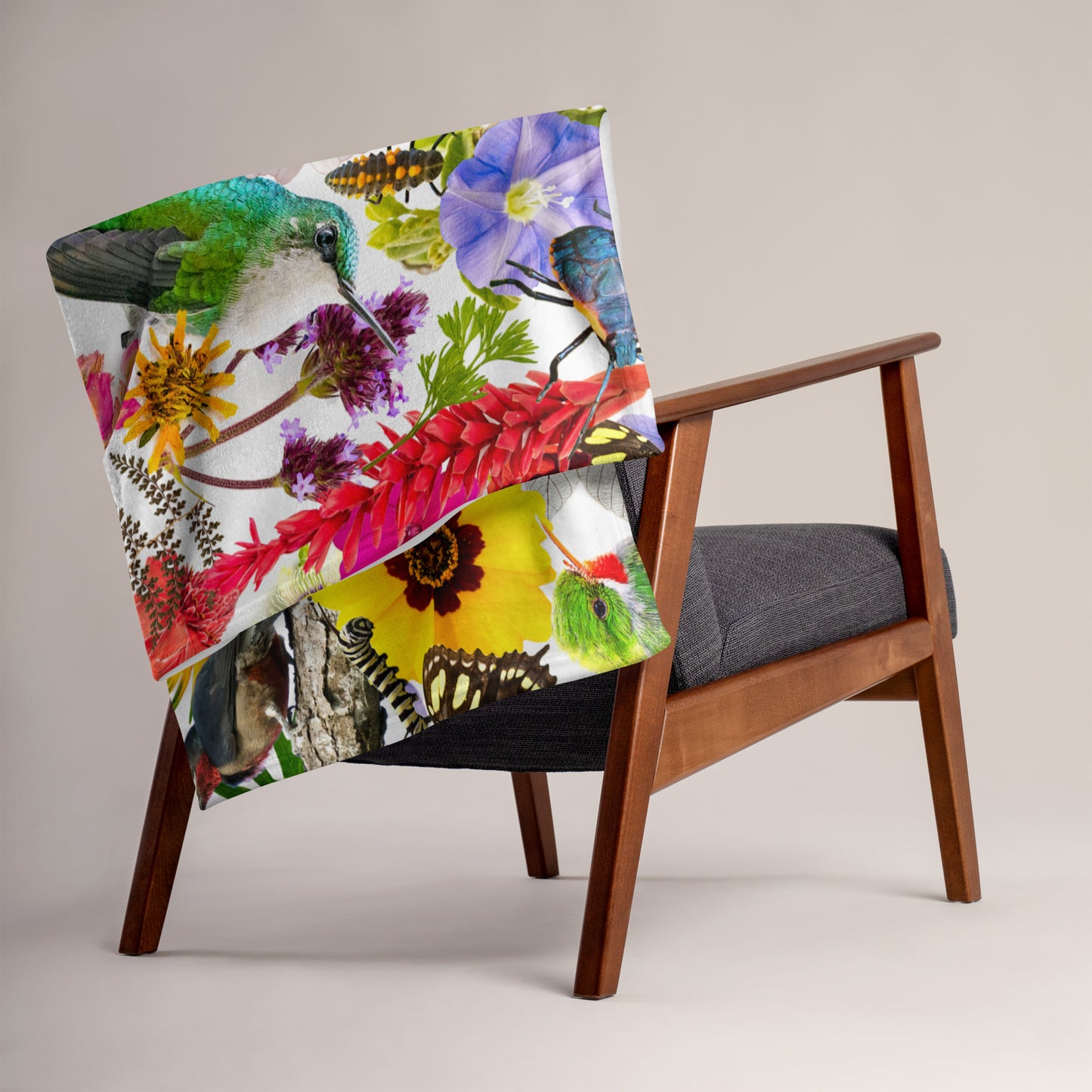 PR Flora & Fauna Throw Blanket