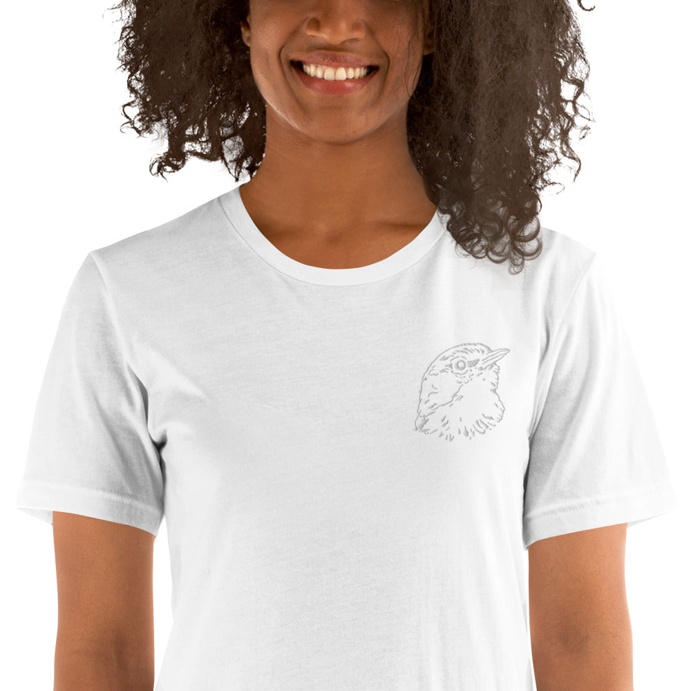 Reinita Mariposera Embroidered Unisex t-shirt