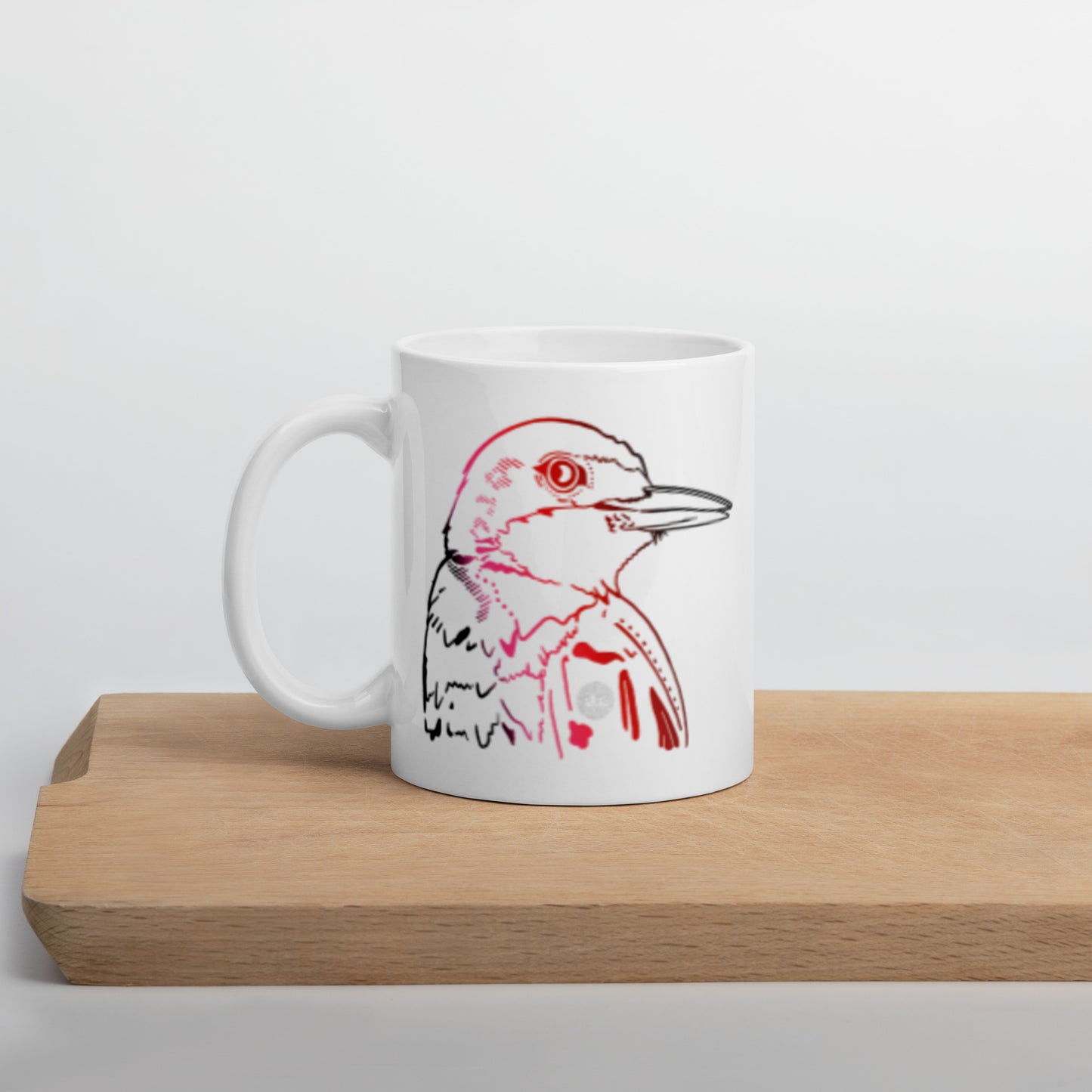 Carpintero de Puerto Rico White Glossy Mug