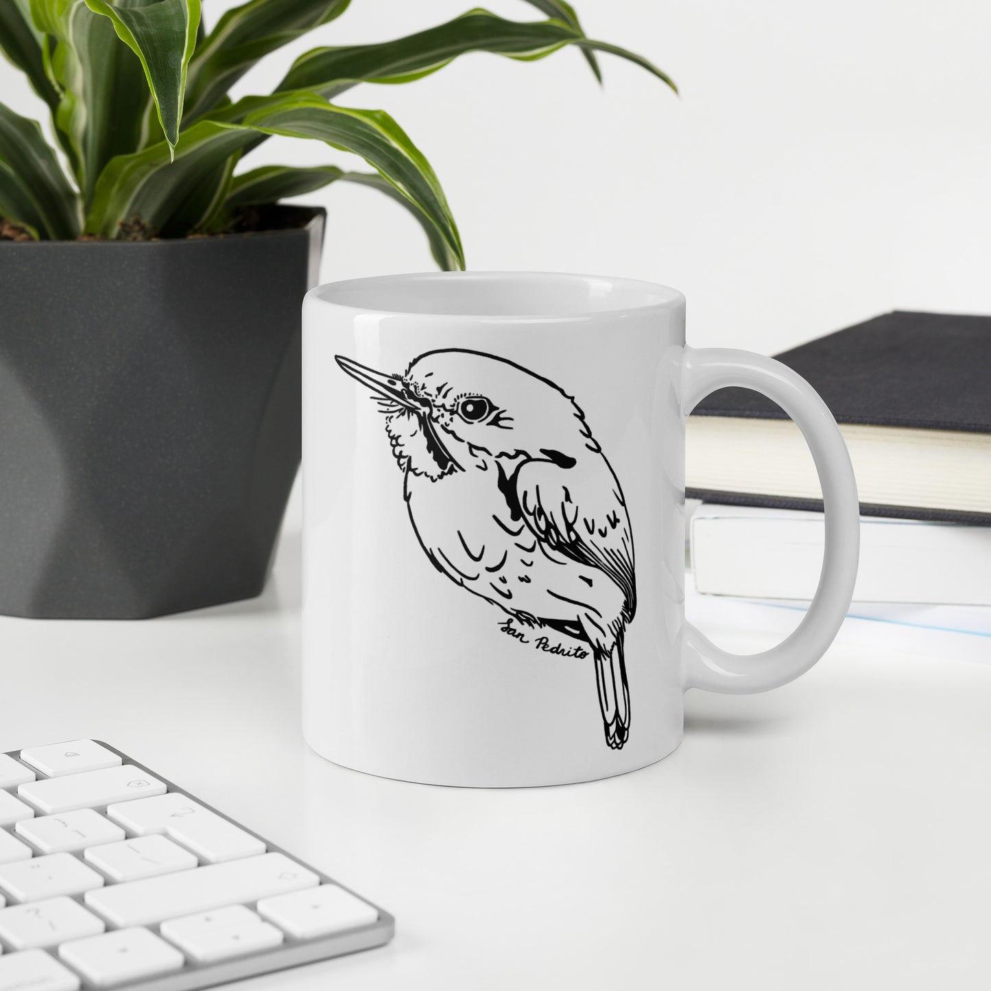 San Pedrito white glossy mug