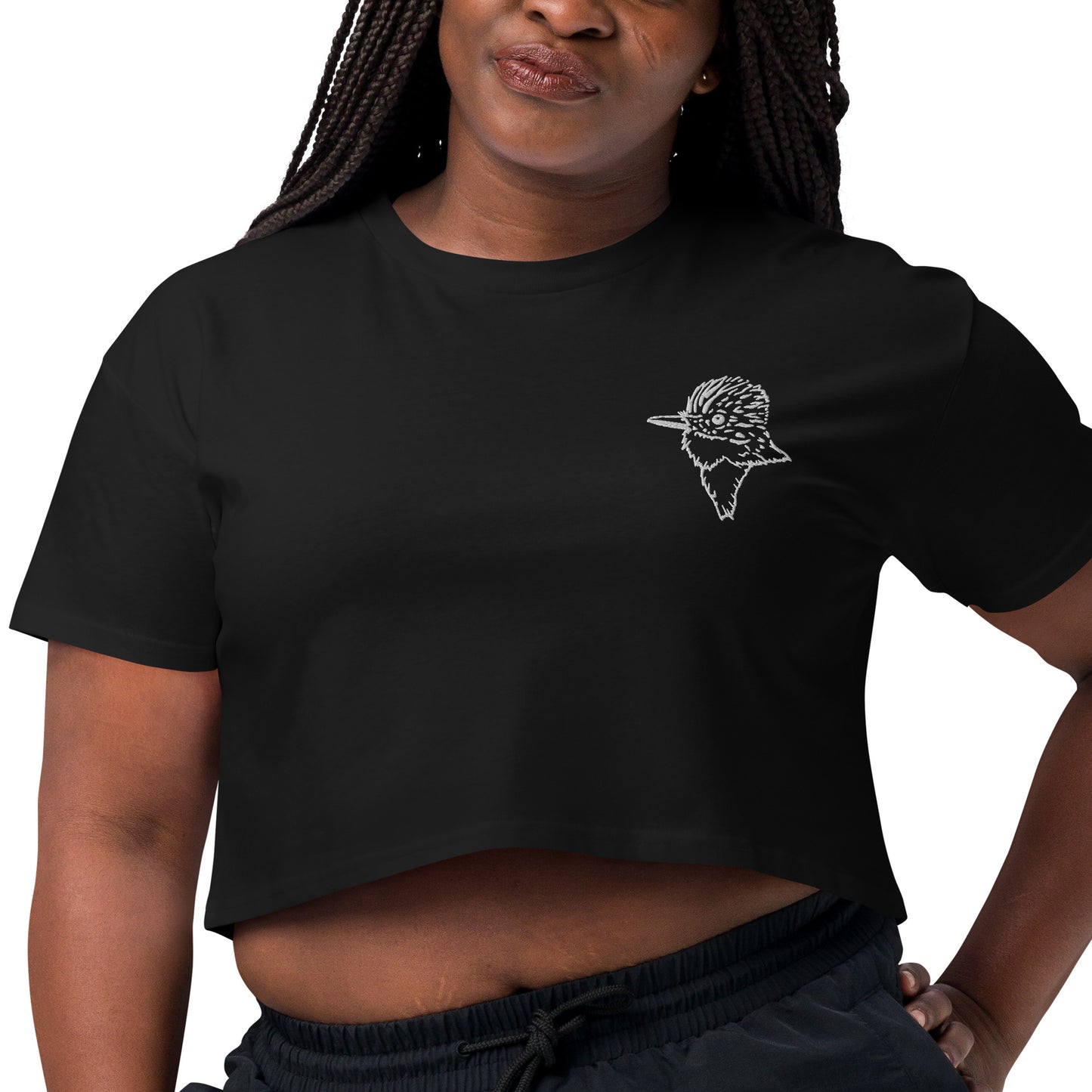 Juí de Puerto Rico Embroidered Women’s crop top