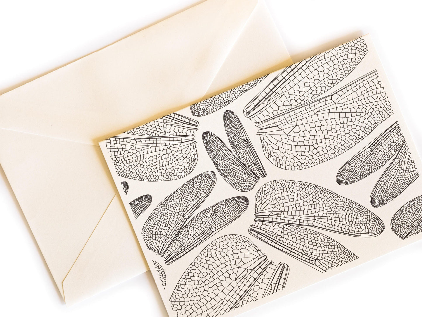 Dragonfly Wings Blank Greeting Cards With Envelope