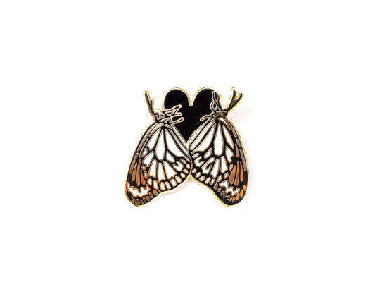 Paper Kite (Idea leuconoe) Butterfly Hard Enamel Pin