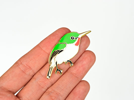 San Pedrito (Puerto Rican Tody) Todus Mexicanus Hard Enamel Pin