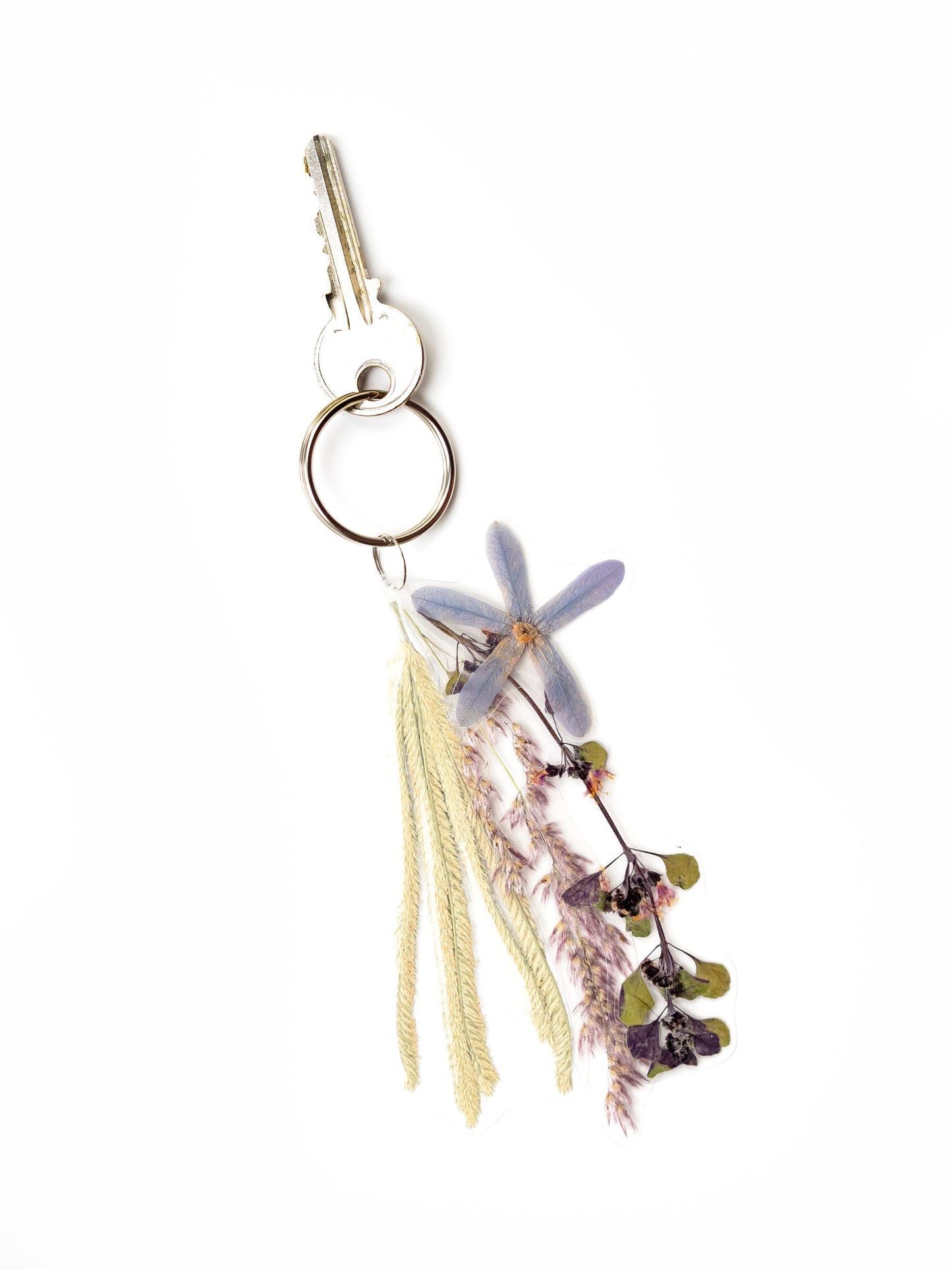 Pressed Flowers Keyring