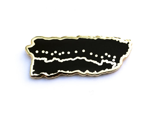 Ruta Panorámica (Panoramic Route) De Puerto Rico Hard Enamel Pin