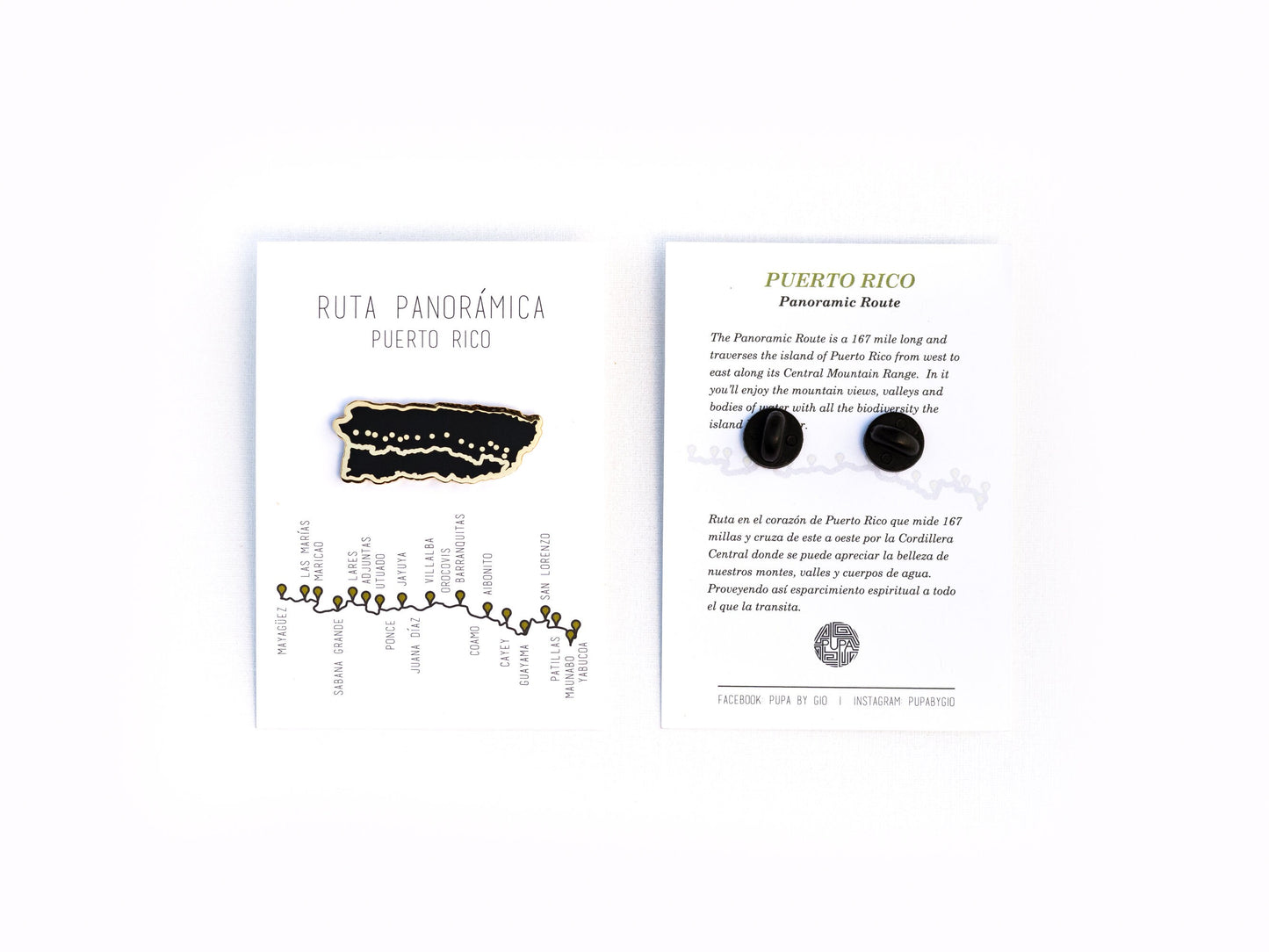Ruta Panorámica (Panoramic Route) De Puerto Rico Hard Enamel Pin