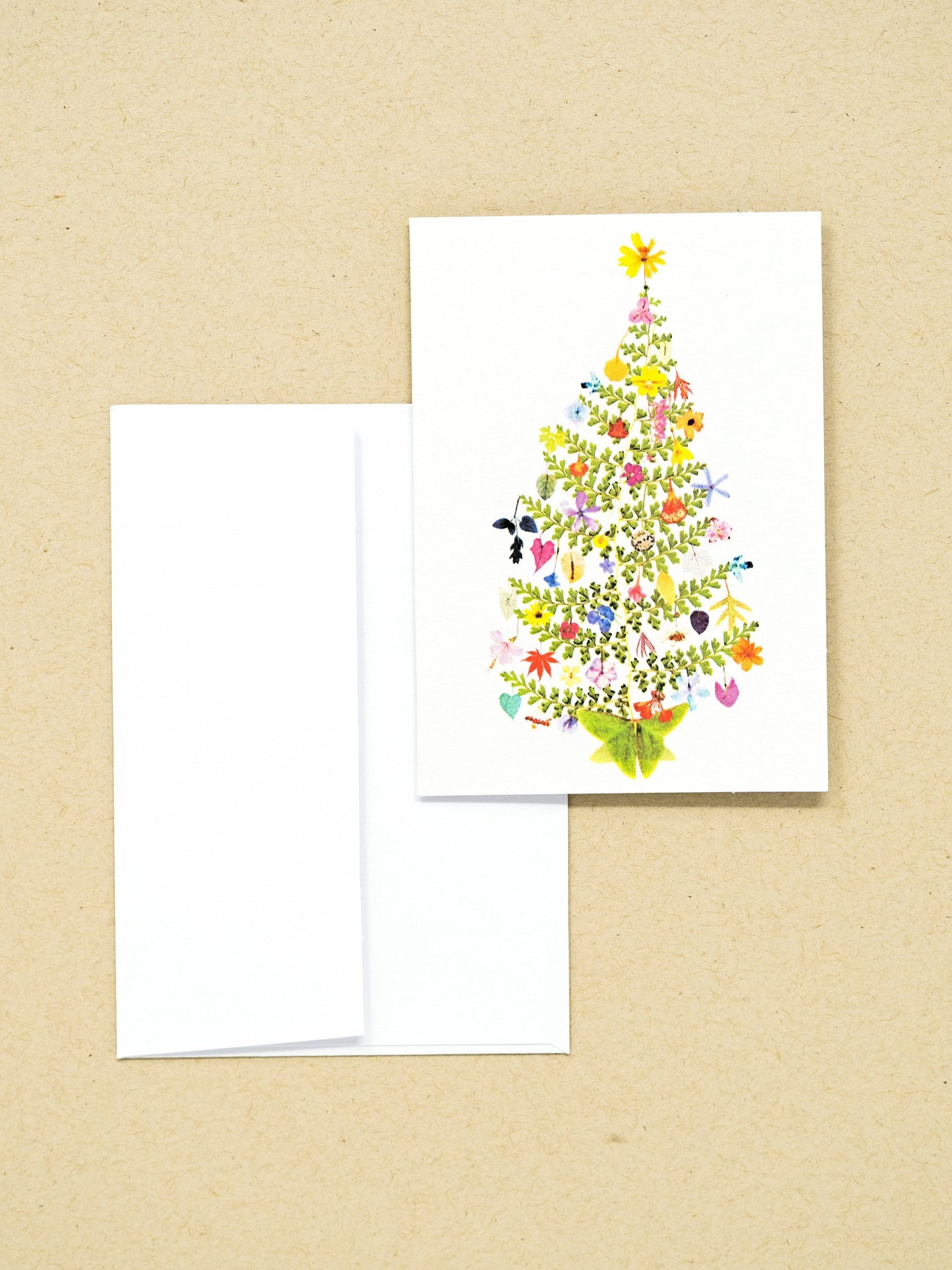 Tropical Christmas Tree Art Print & Greeting Card