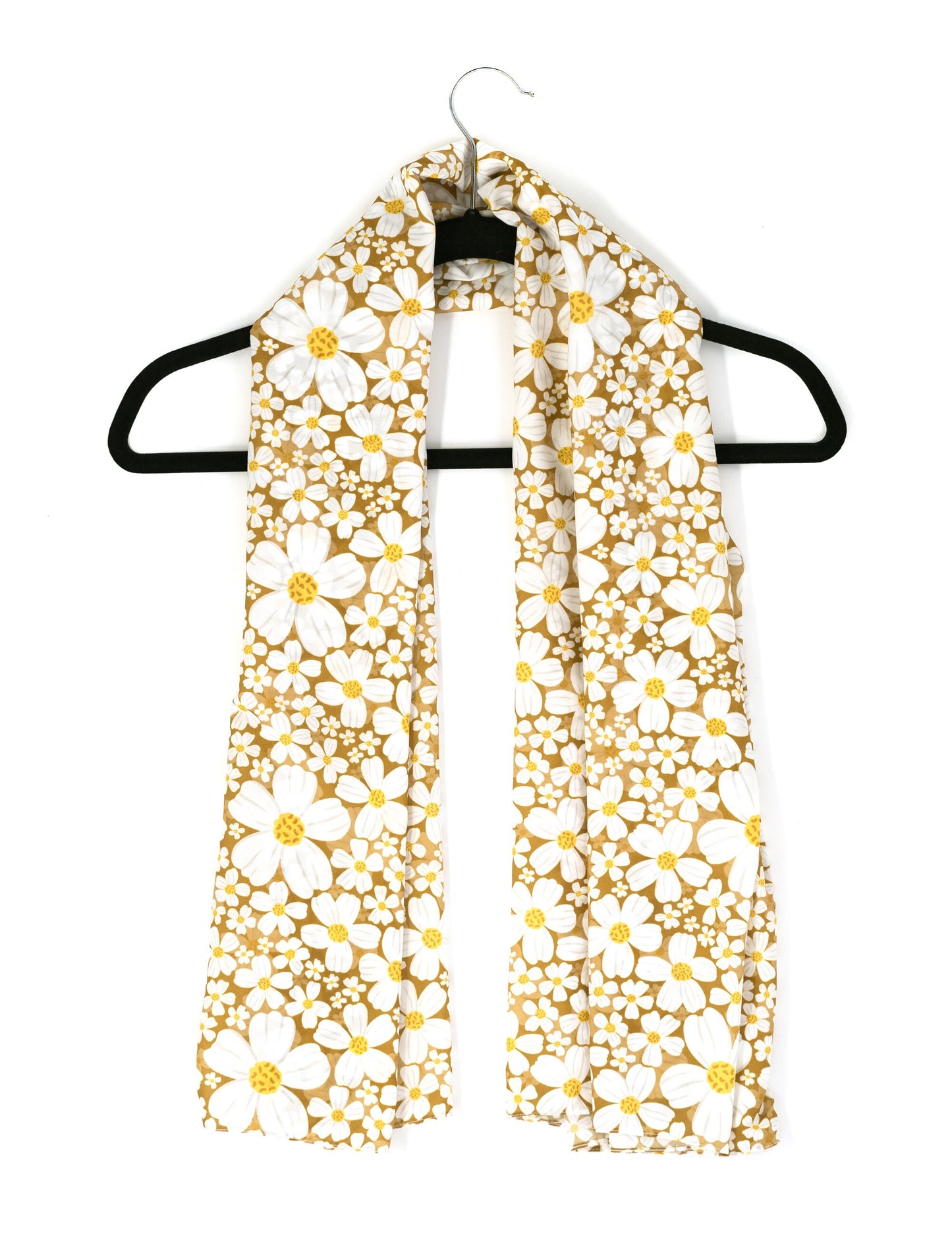 Margarita (Bidens alba) Scarf / Neck Scarf / Bandana